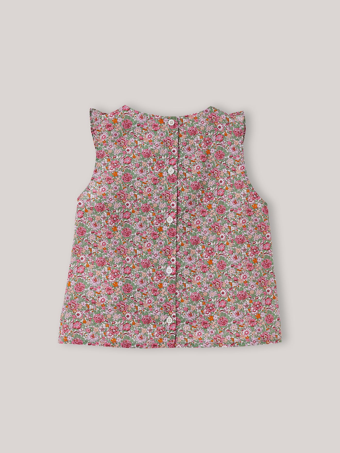 Blouse Fille sans manches - Tissu Liberty