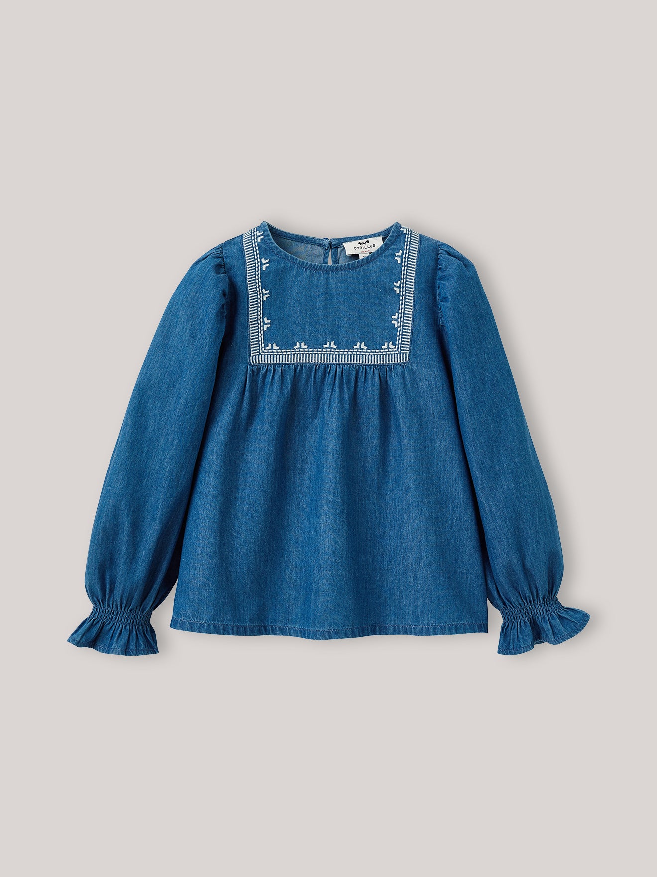 Blouse Fille en denim light