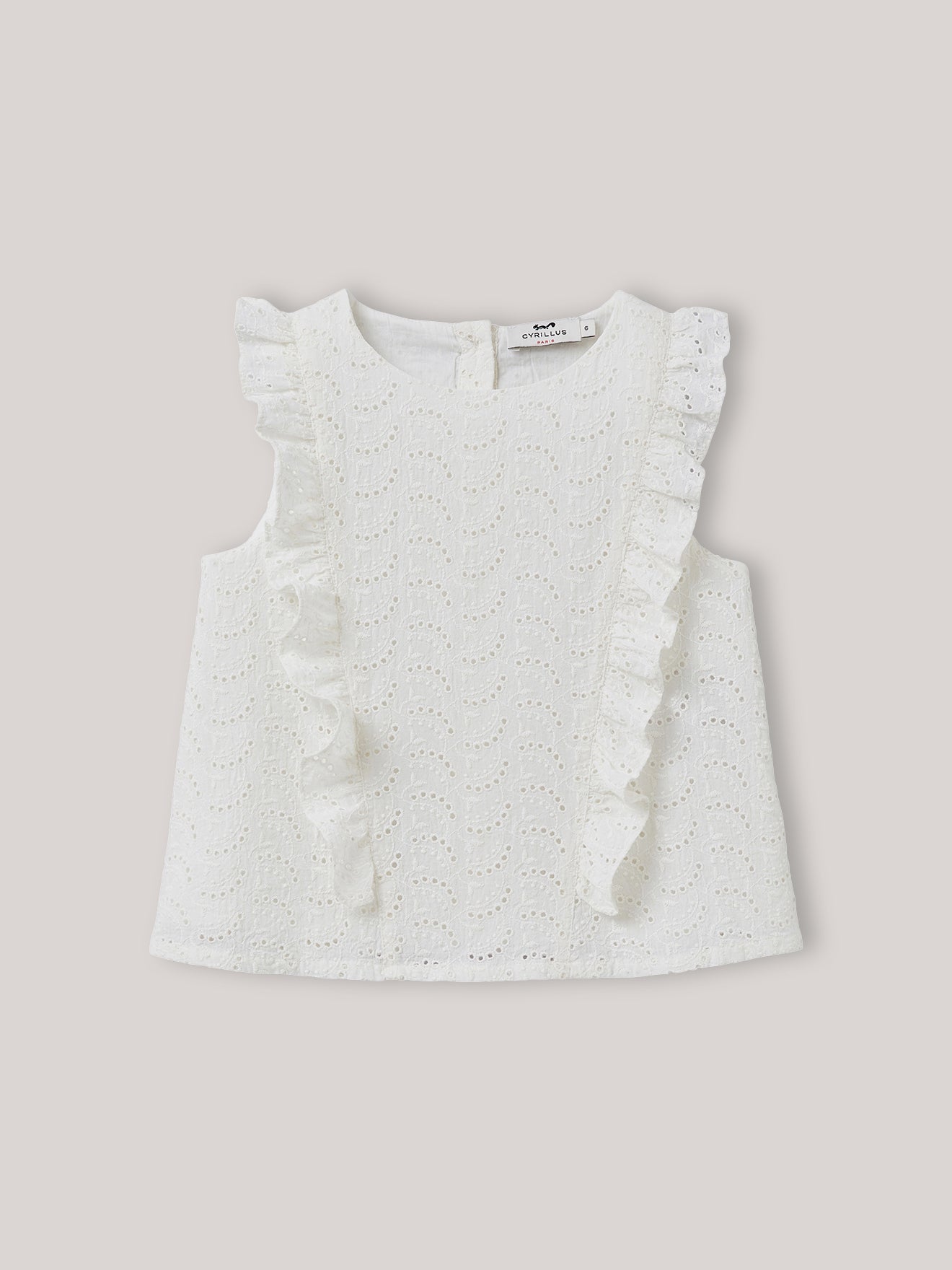 Blouse Fille broderie anglaise