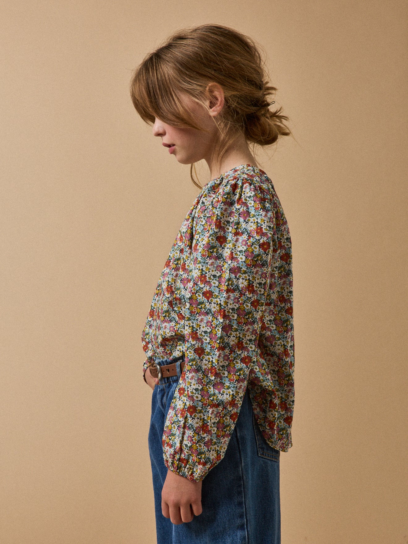 Blouse / Chemisier Fille Cyrillus Liberty 100% Coton - Taille 152 Cm (12 Ans), Neuf Sans étiquettes