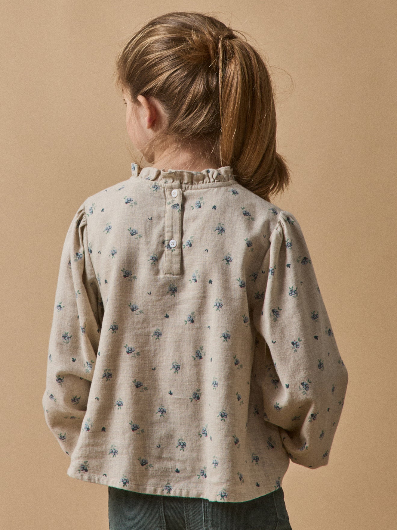 Blouse en flanelle de coton Fille