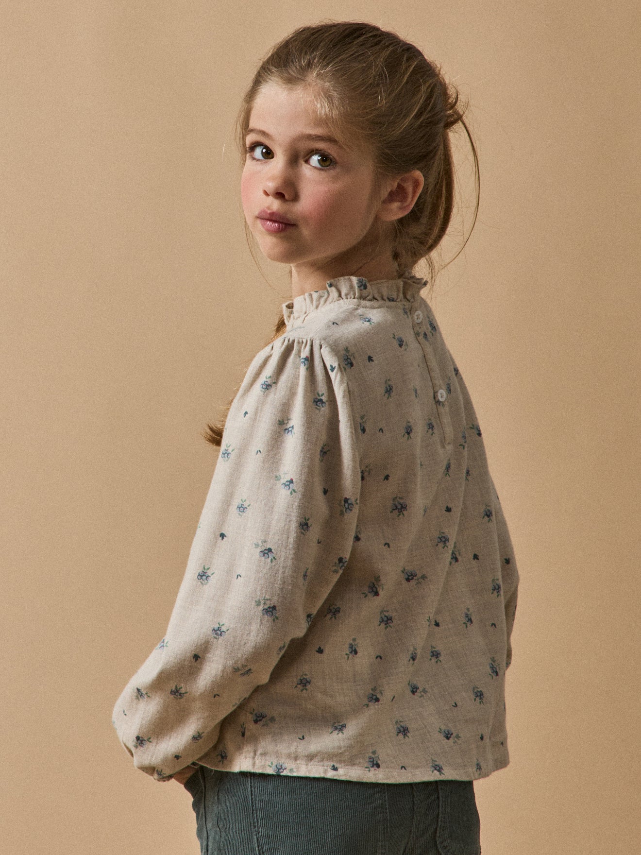 Blouse en flanelle de coton Fille