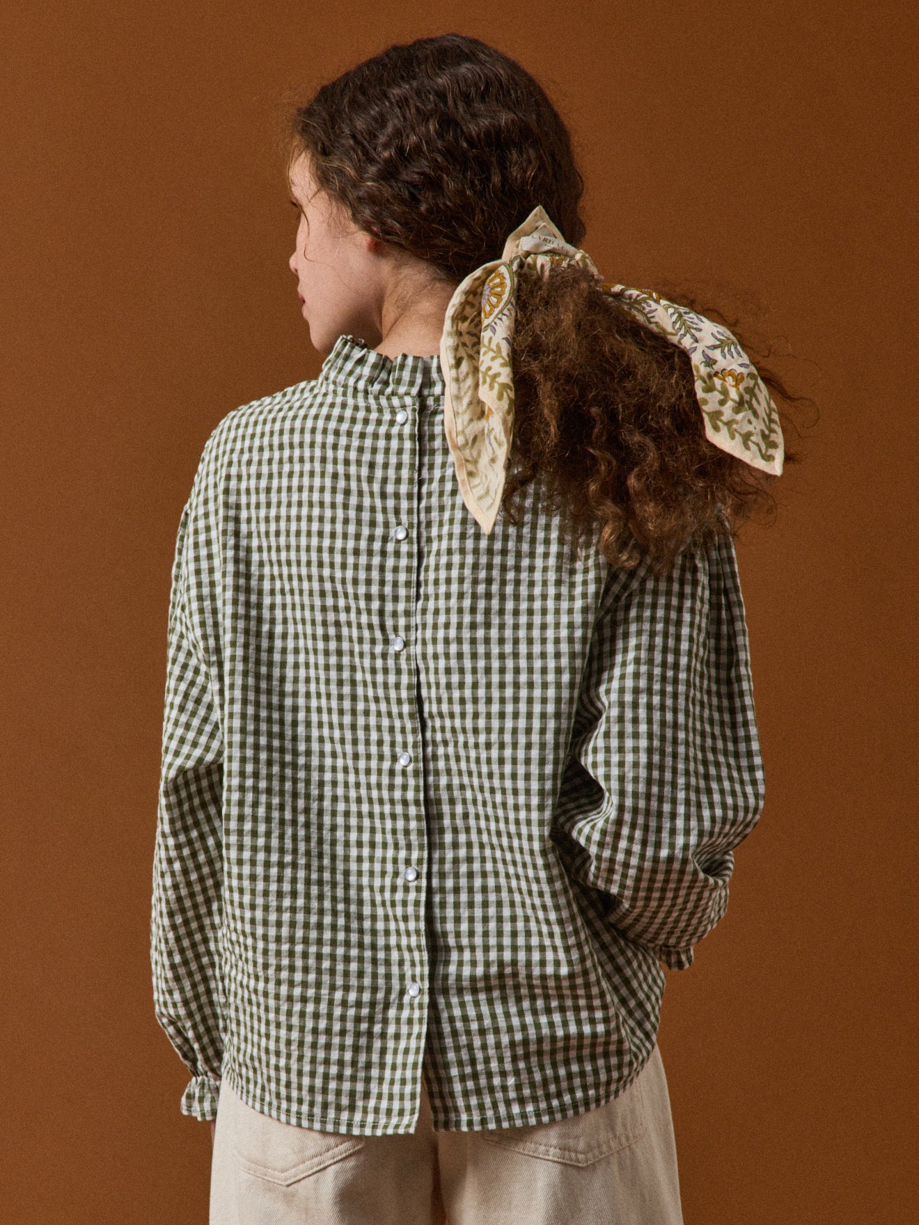 Blouse vichy Fille -  Cyrillus X Apaches Collections