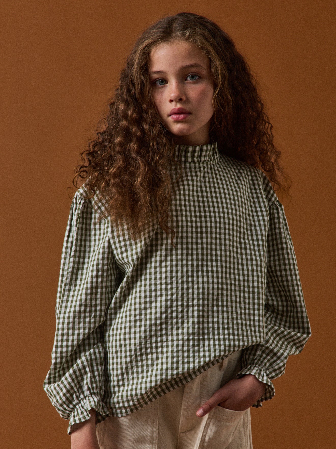 Blouse vichy Fille -  Cyrillus X Apaches Collections