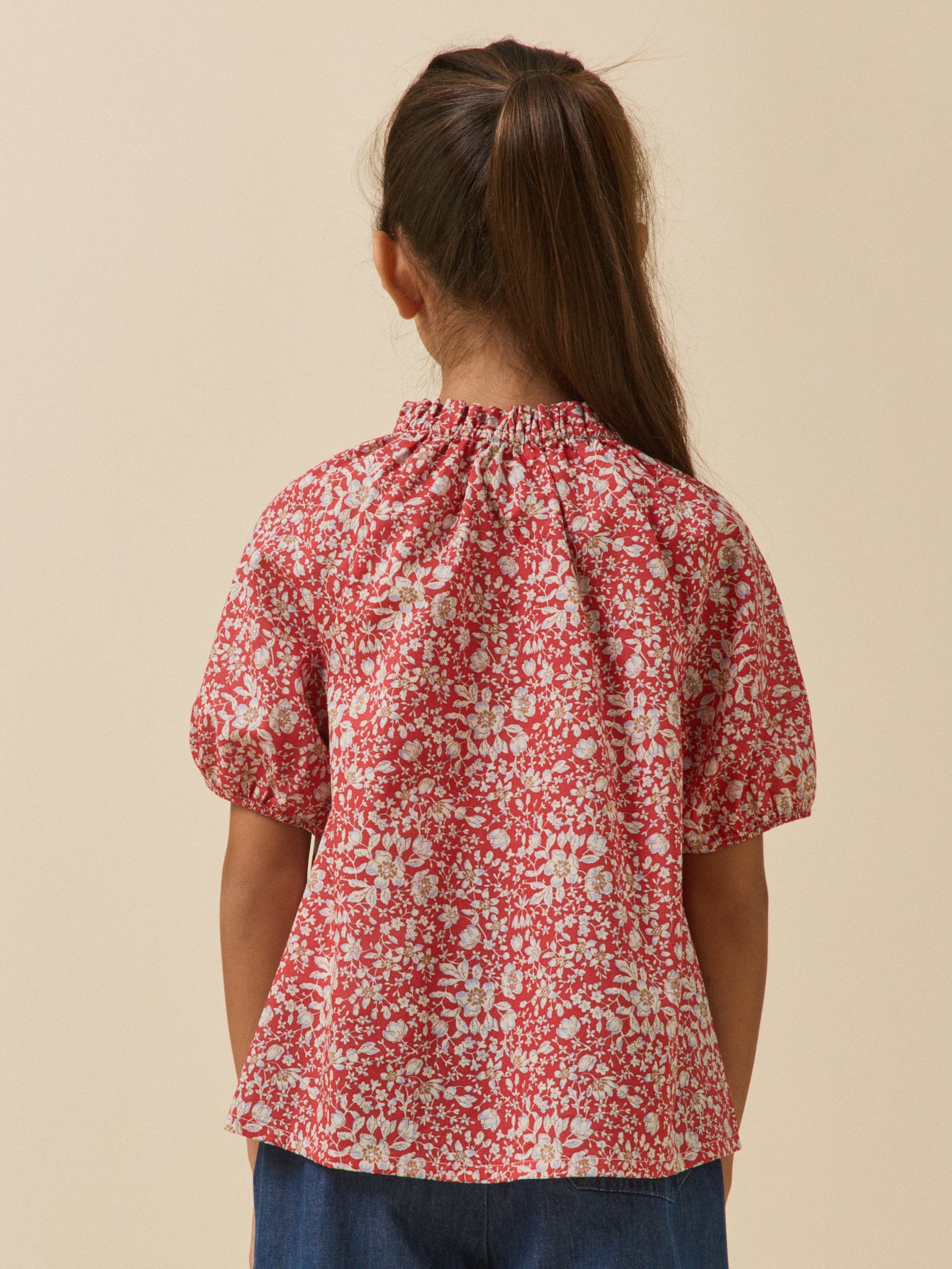 Blouse en tissu Liberty Fille