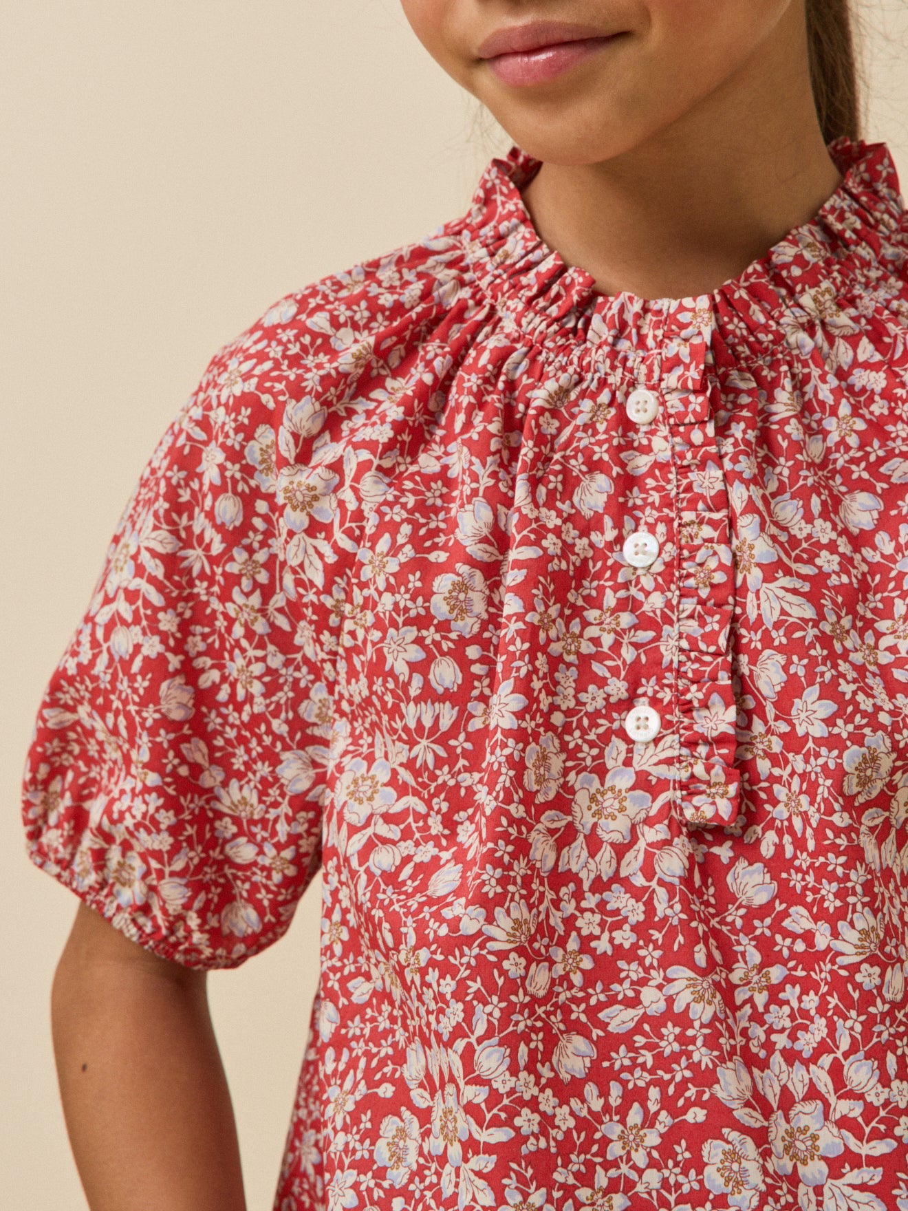 Blouse en tissu Liberty Fille