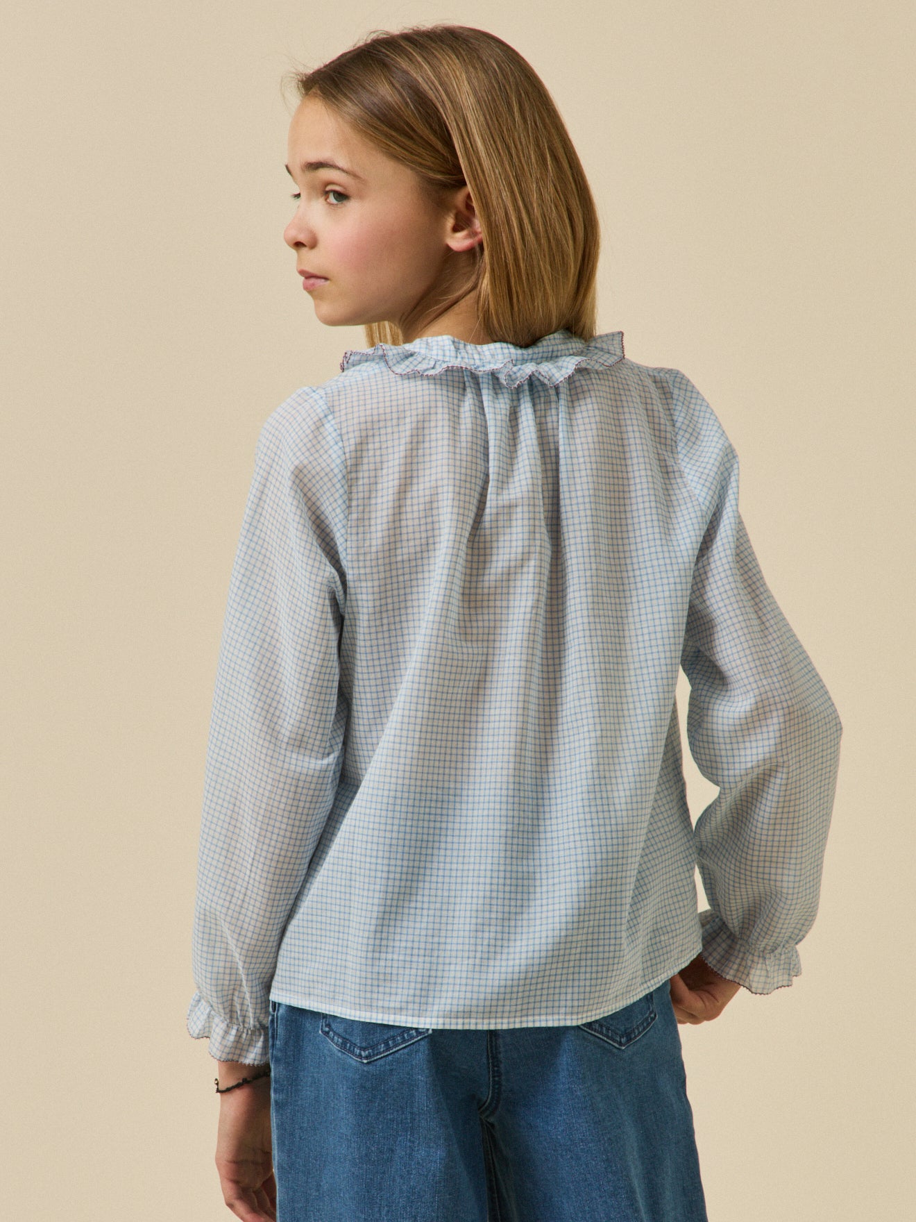 Blouse à carreaux