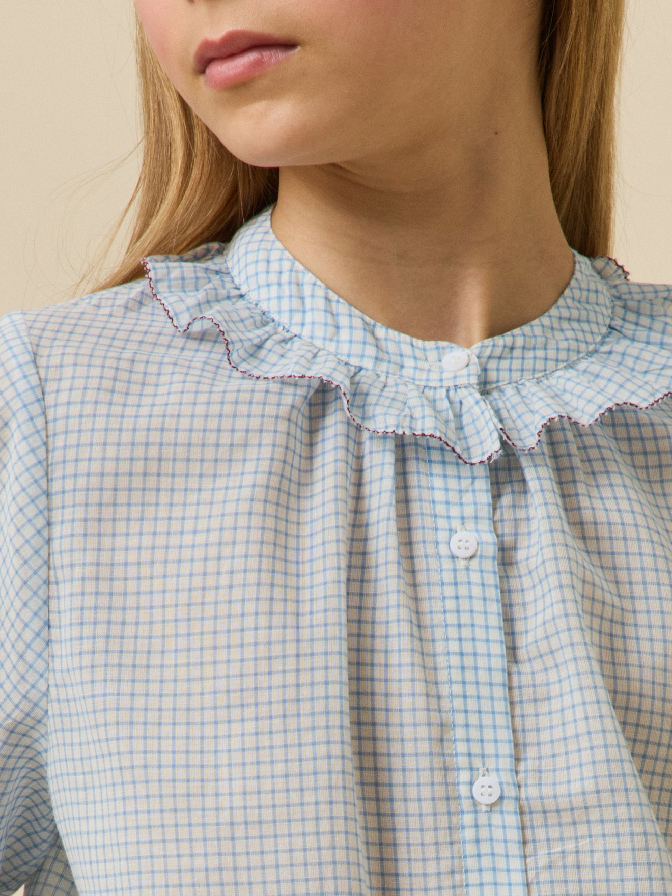 Blouse à carreaux