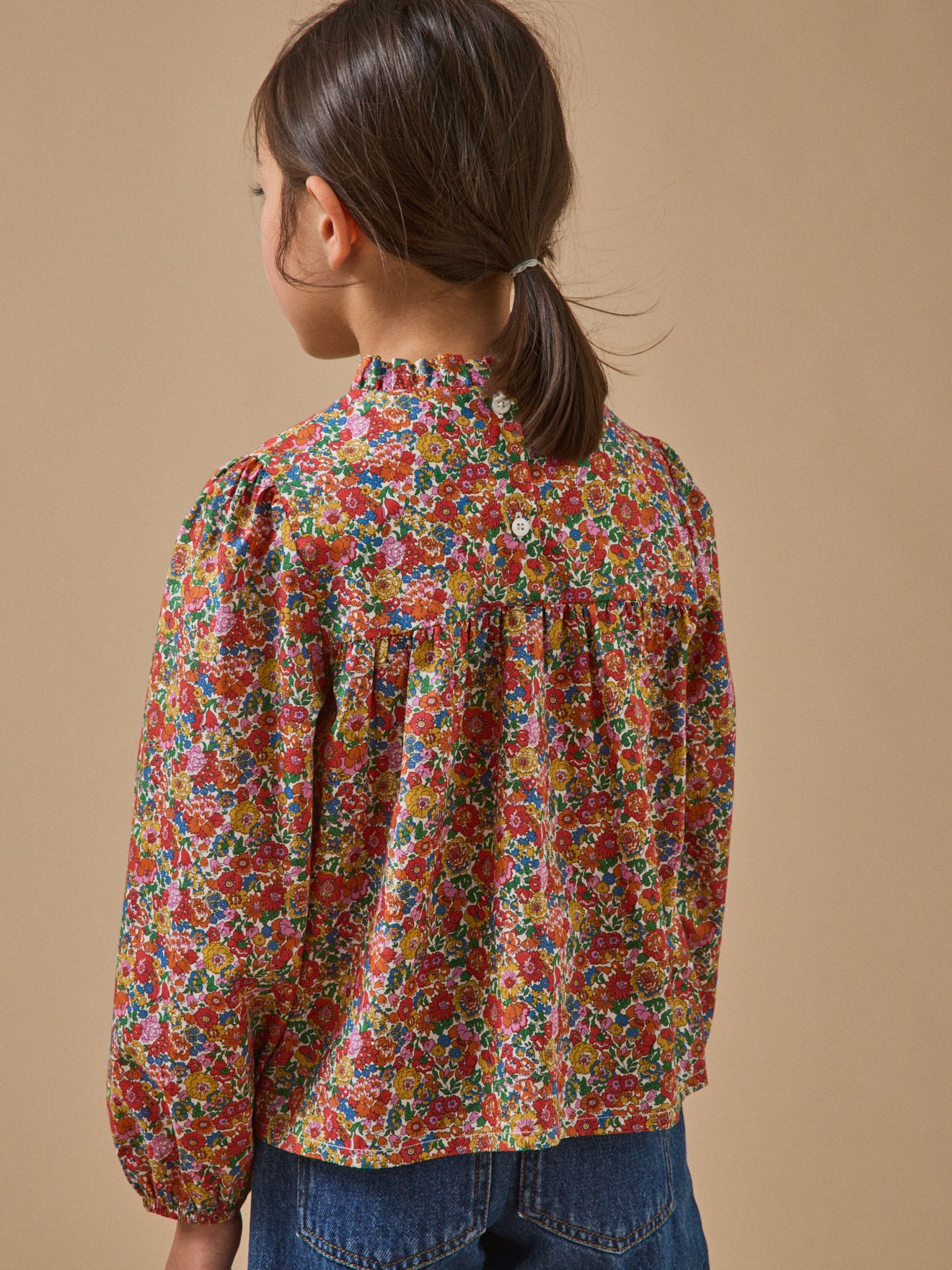 Blouse en tissu Liberty Fille