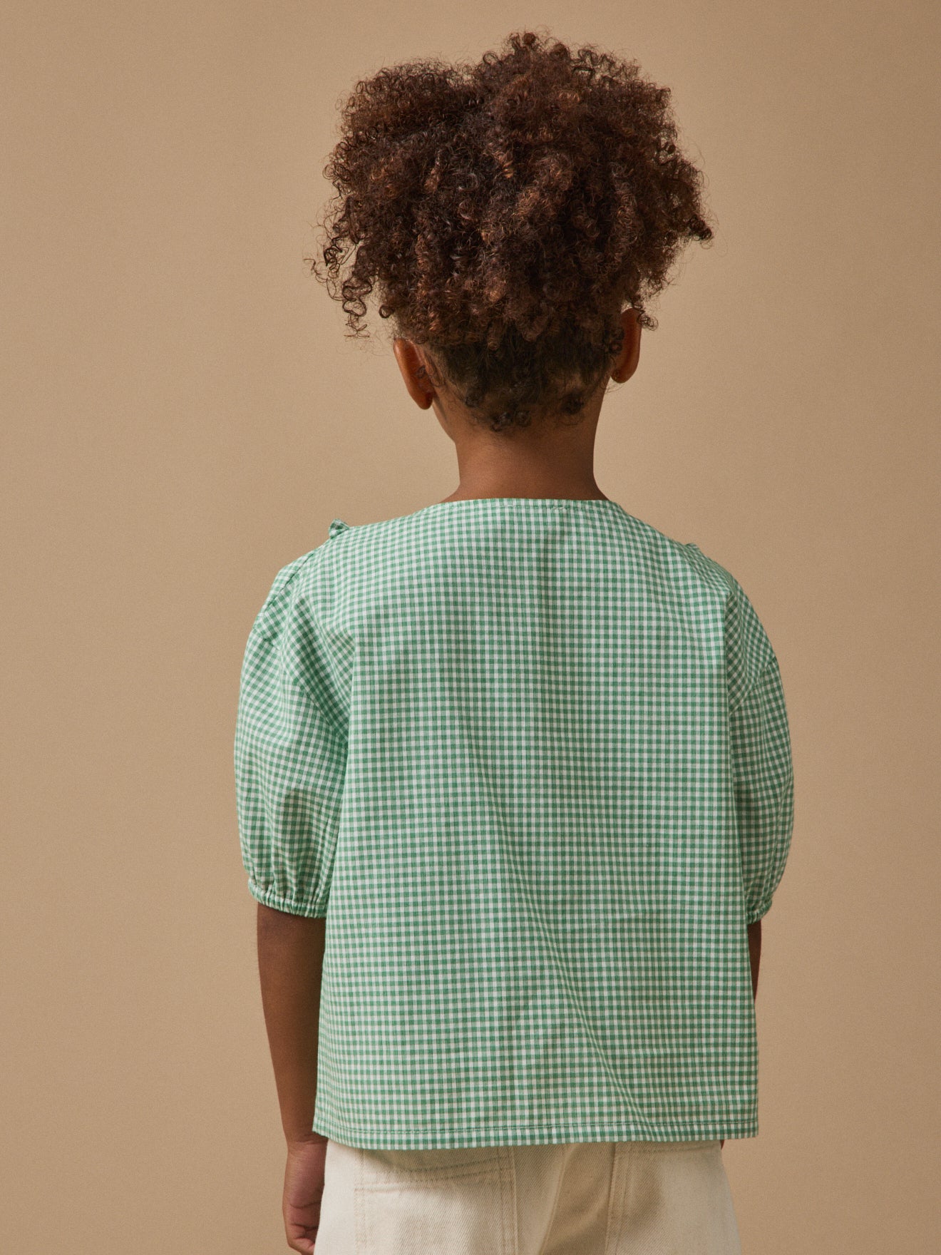 Blouse imprimée vichy Fille