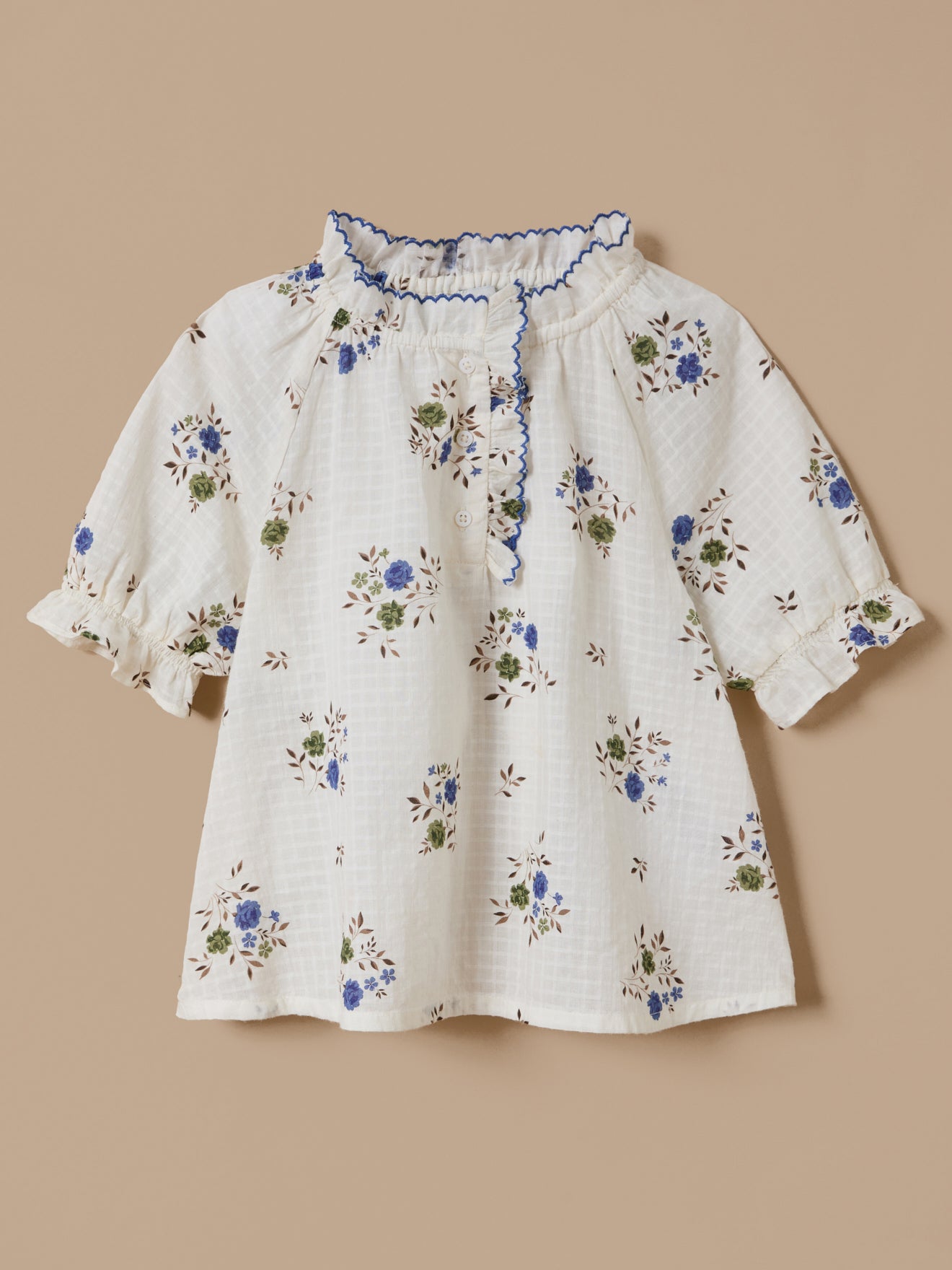 Blouse coton dobby imprimée Fille