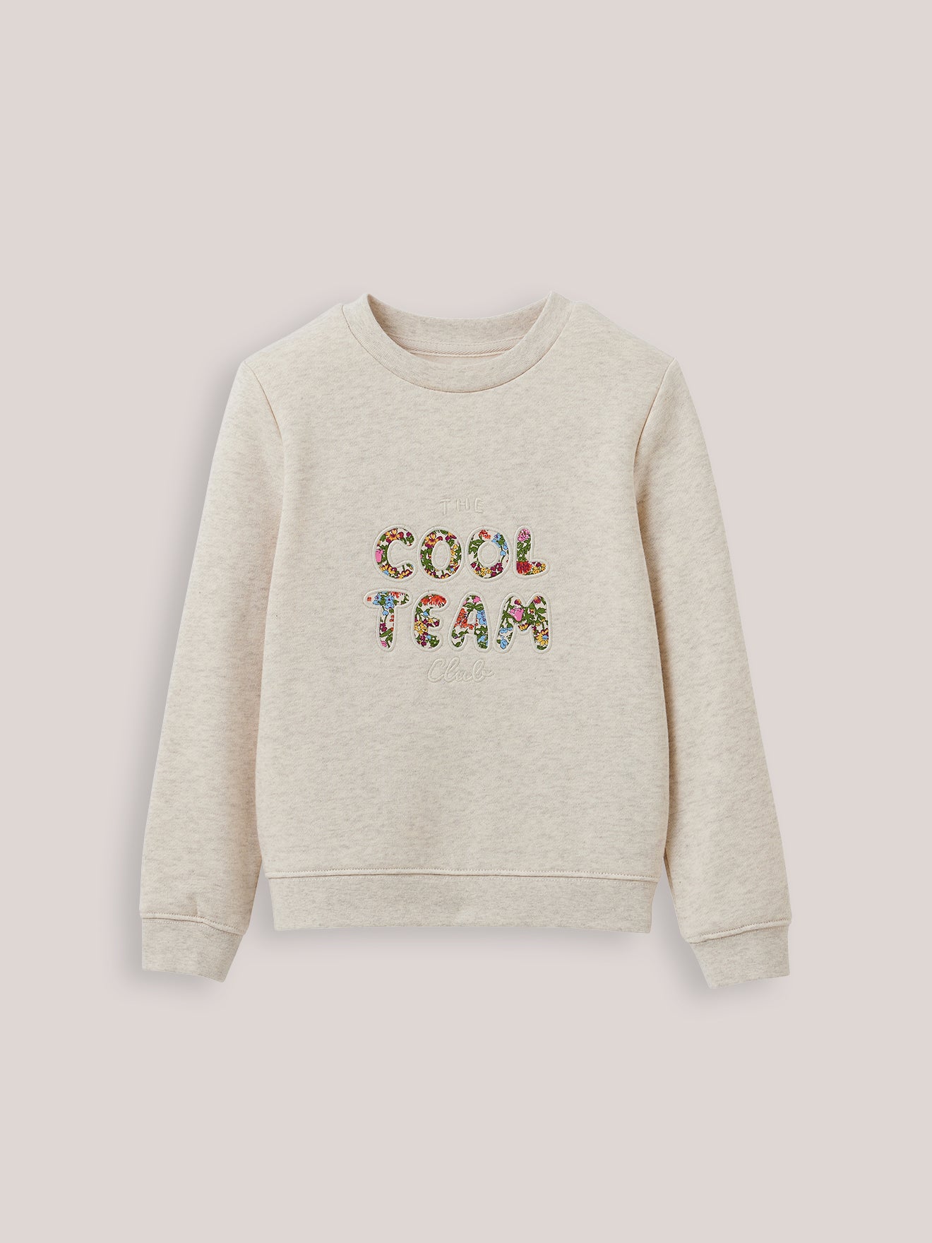 Sweat Cool Team Fille tissu Liberty - Coton biologique