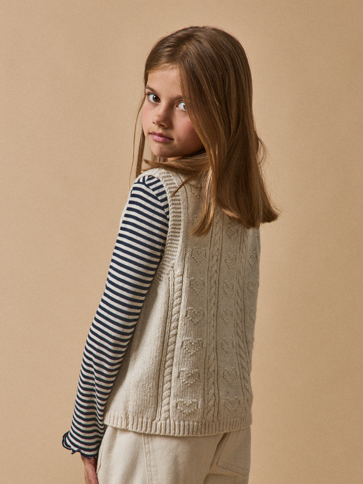 Pull sans manches Fille - Laine RWS*