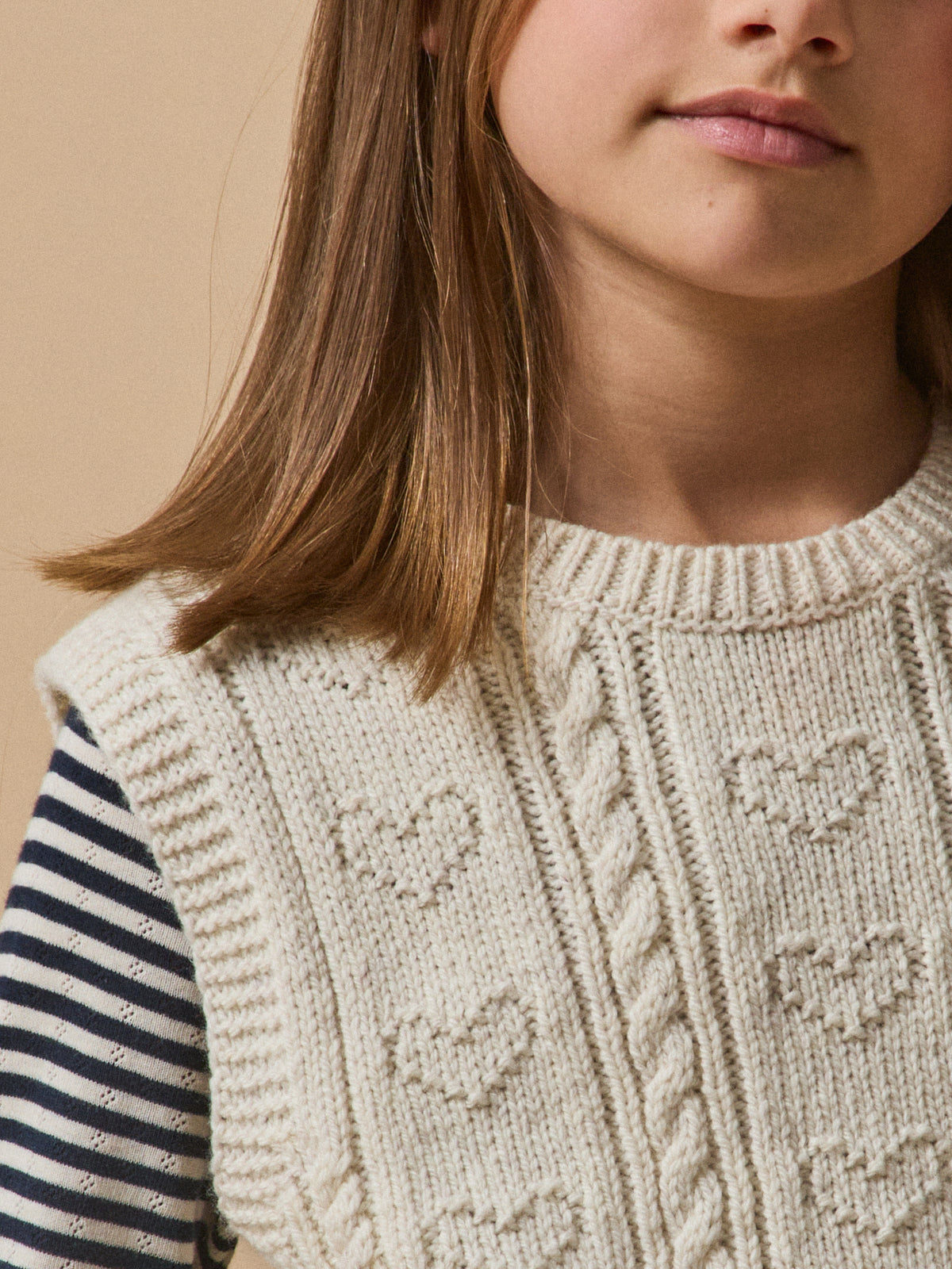 Pull sans manches Fille - Laine RWS*