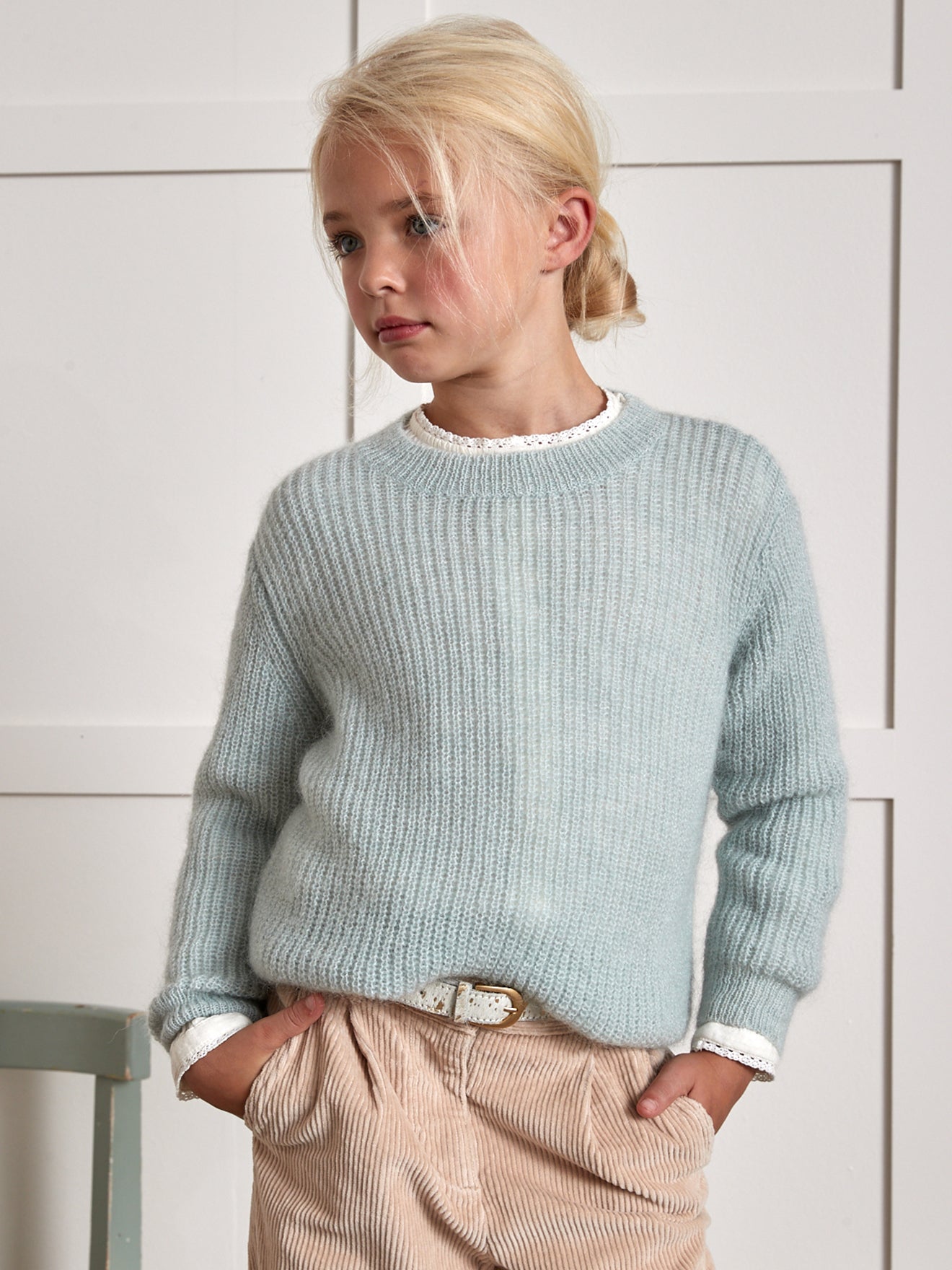 Pull Fille avec mohair