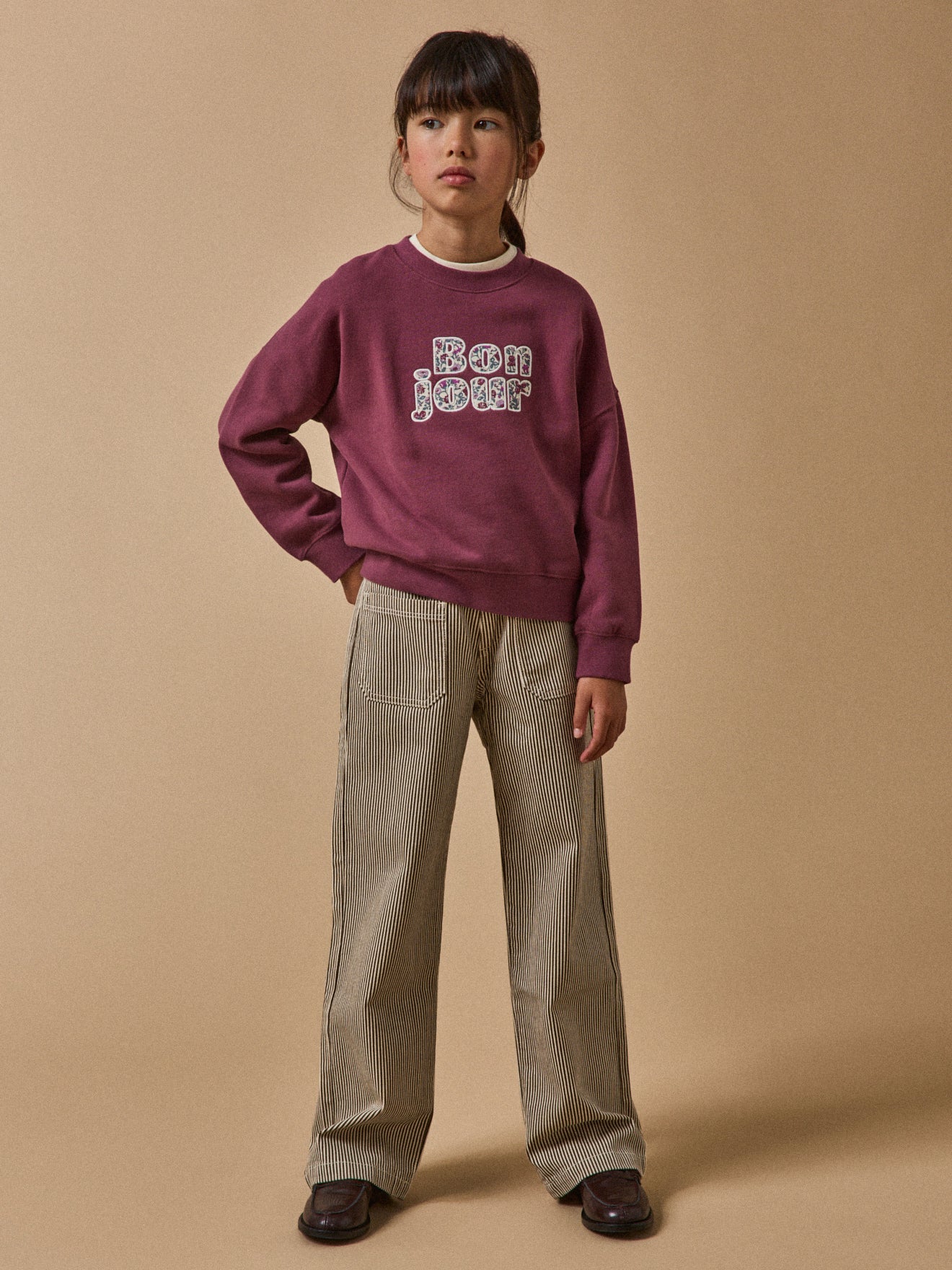 Sweat Fille à message - Coton Biologique