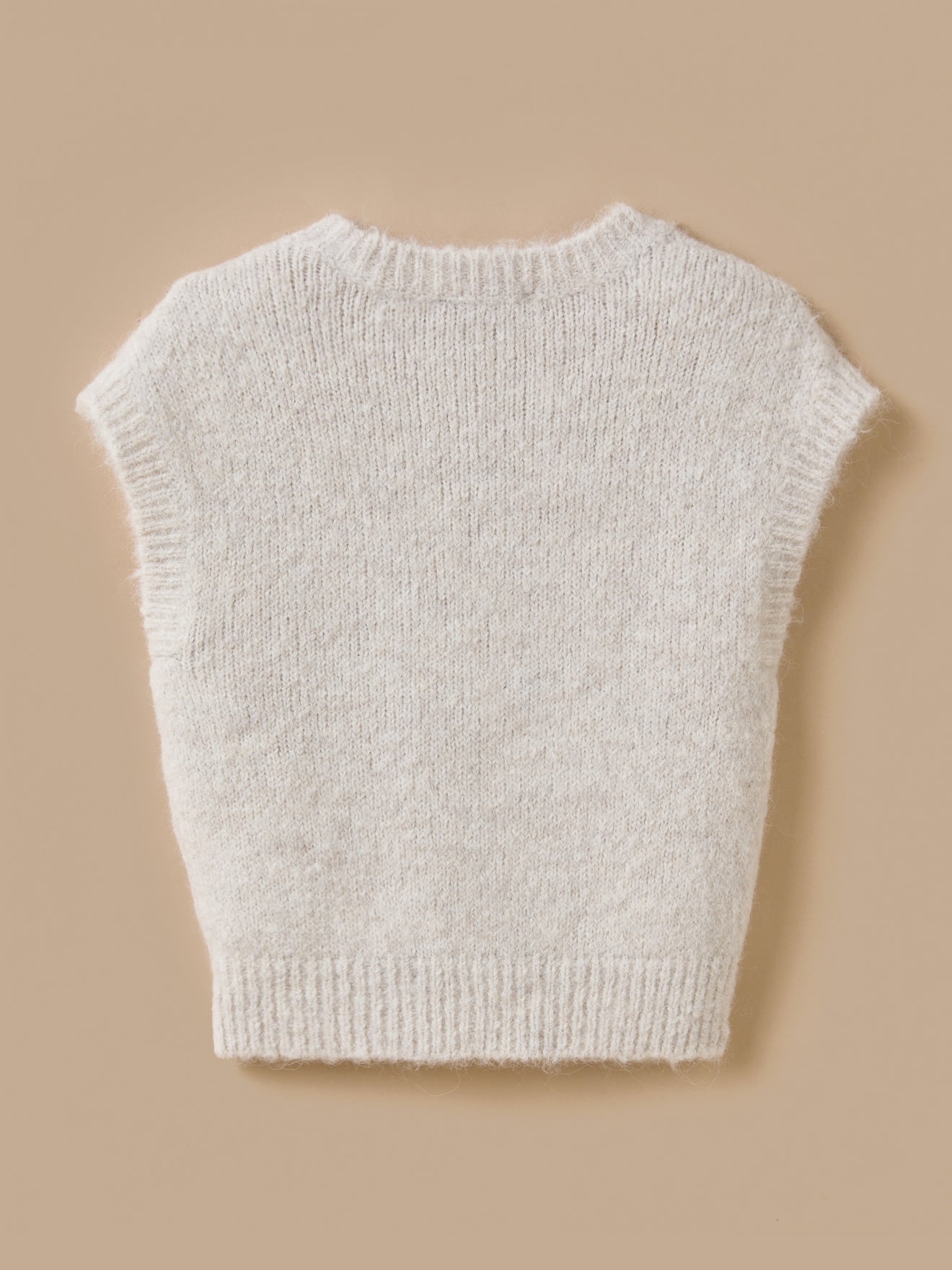Pull sans manches Fille laine et alpaga