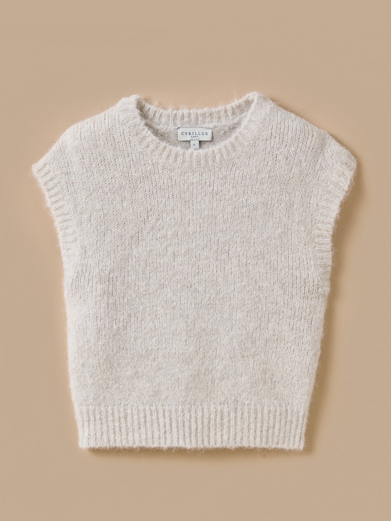 Pull sans manches Fille laine et alpaga