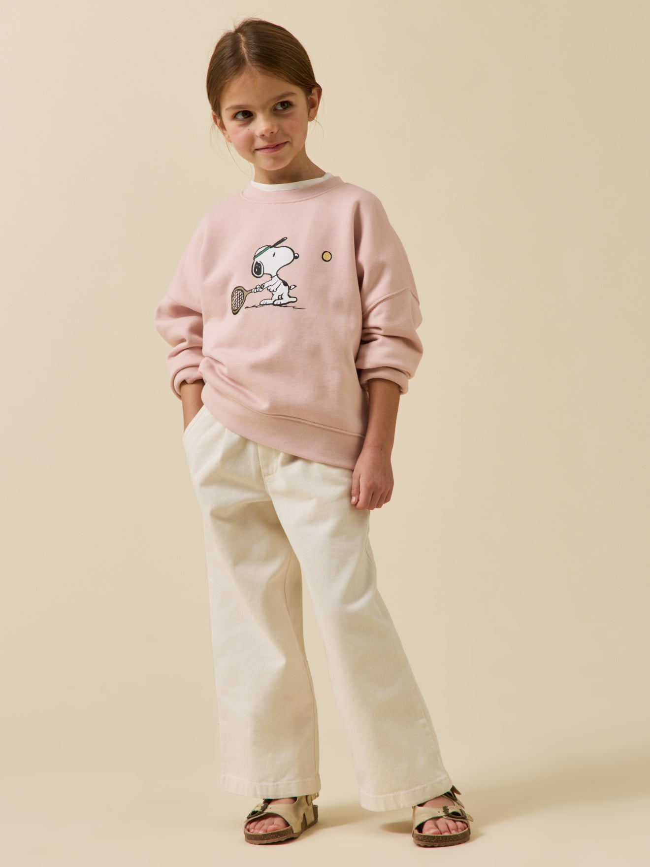 Plus Size Peanuts Snoopy Sweater French Terry Long Sleeve Tee