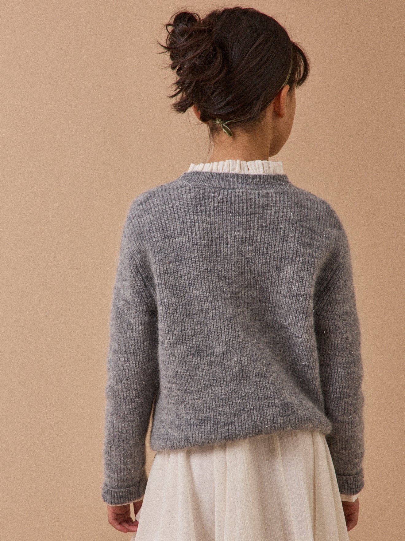 Pull en laine et mohair Fille