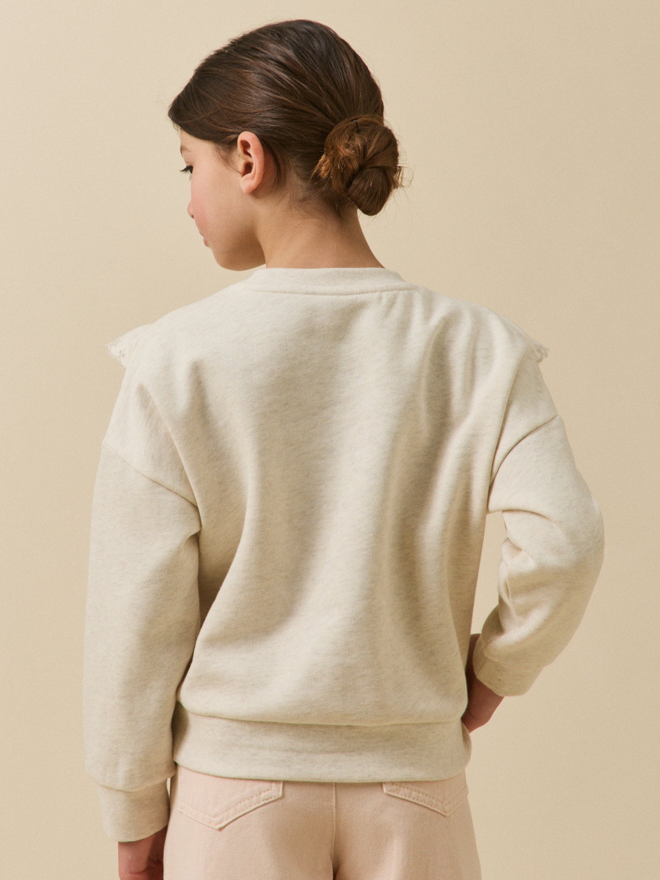 Sweat à volants Fille - Coton biologique