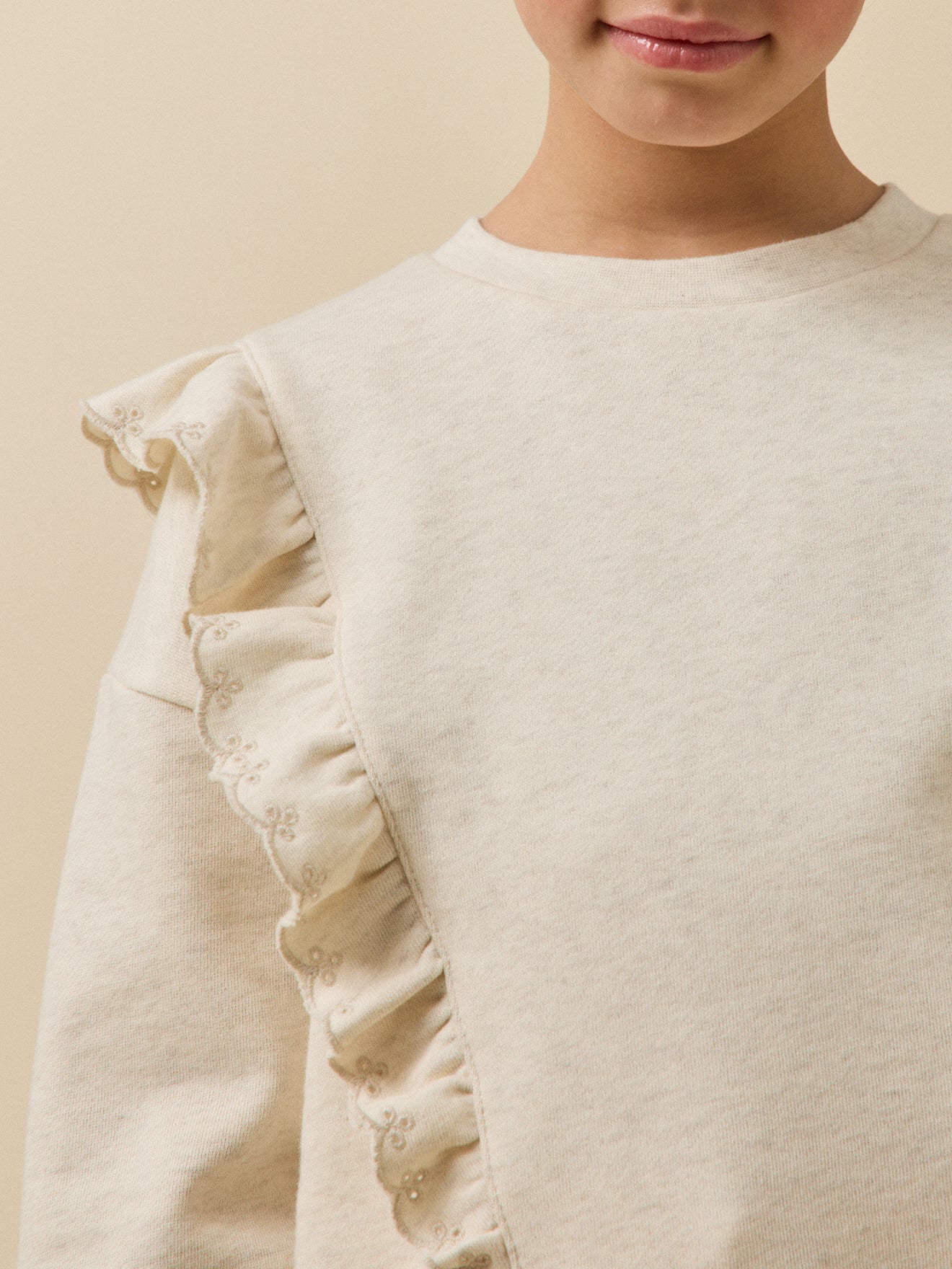 Sweat à volants Fille - Coton biologique