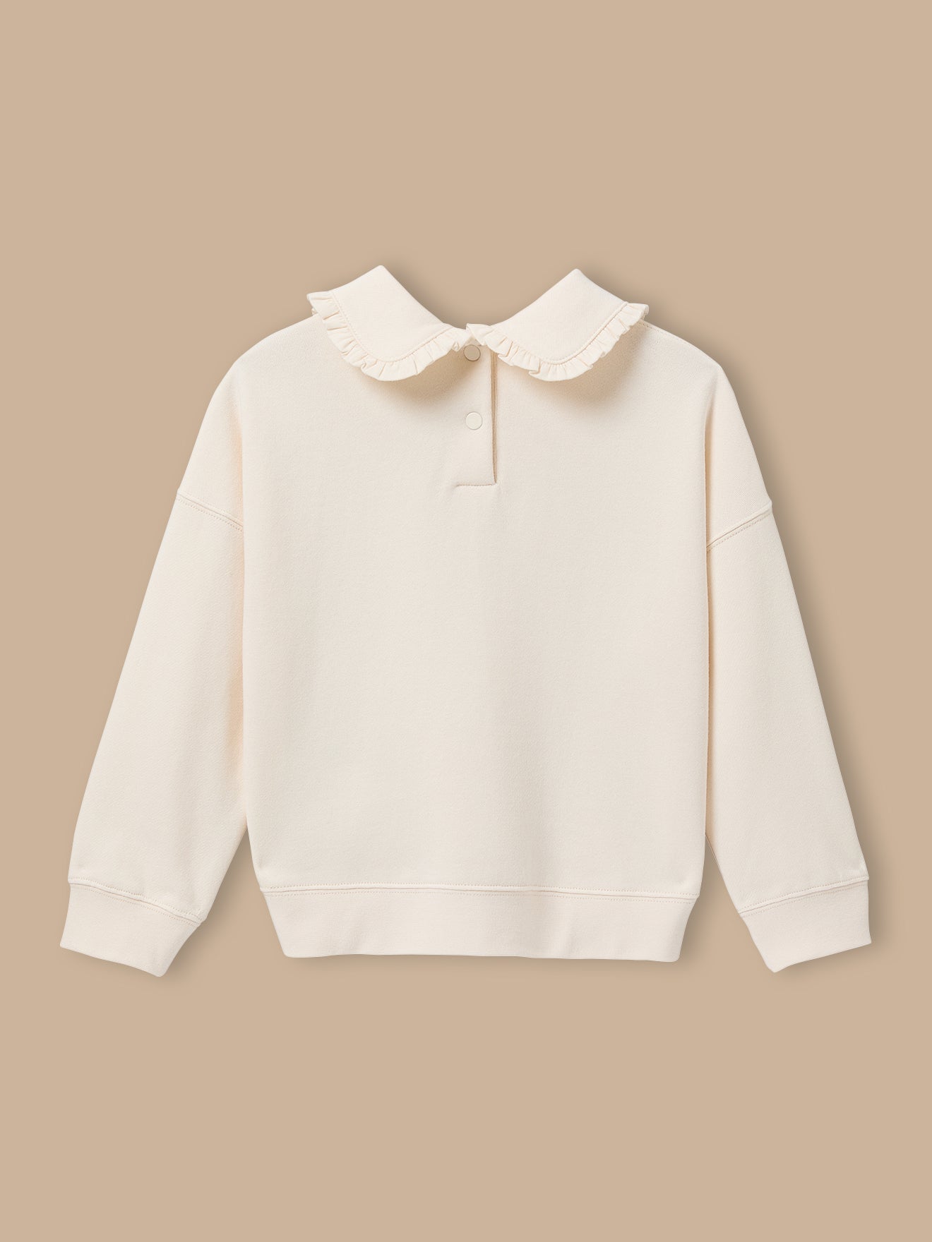 Sweat Fille col volanté