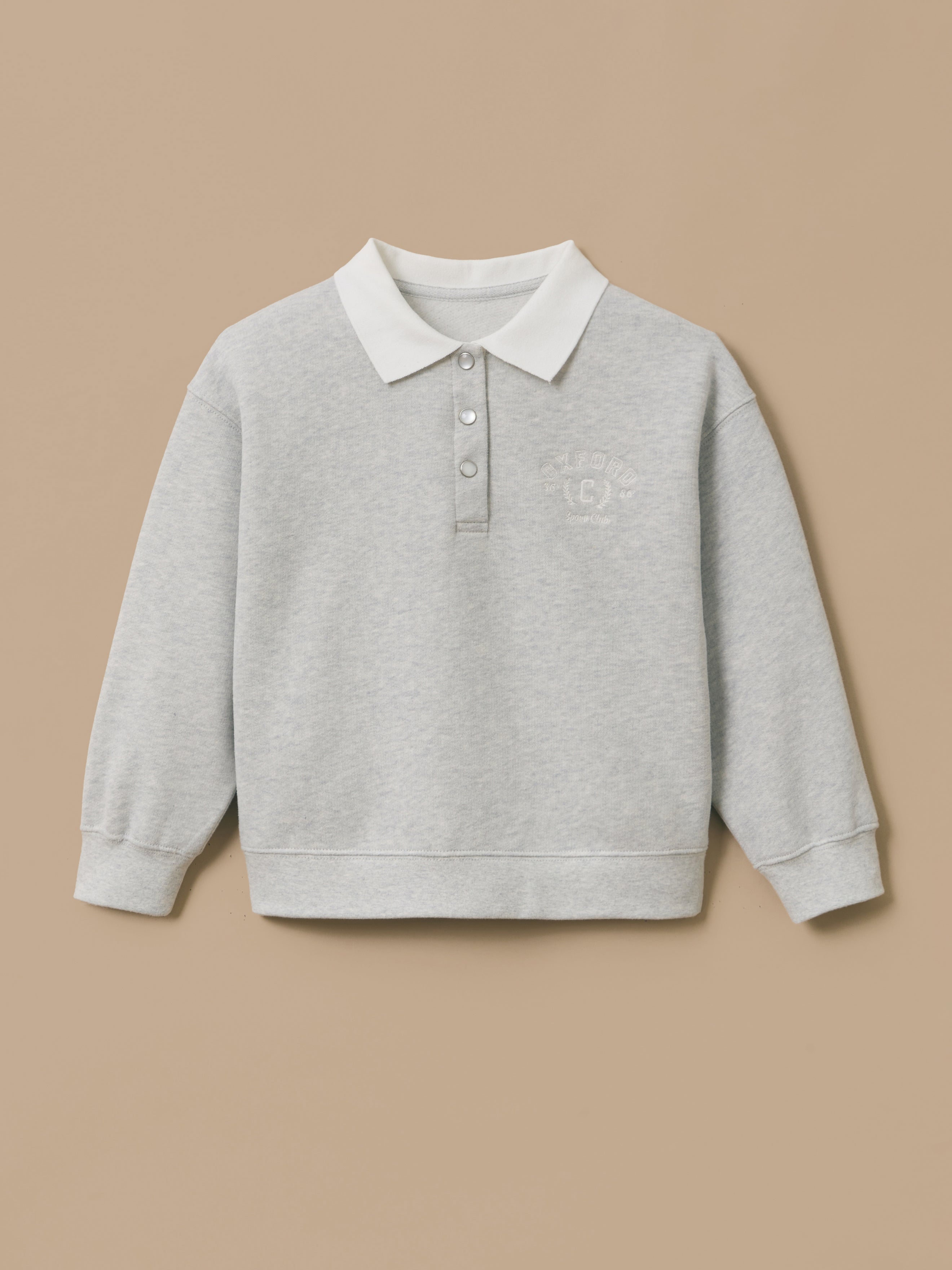 Sweat polo brodé Fille