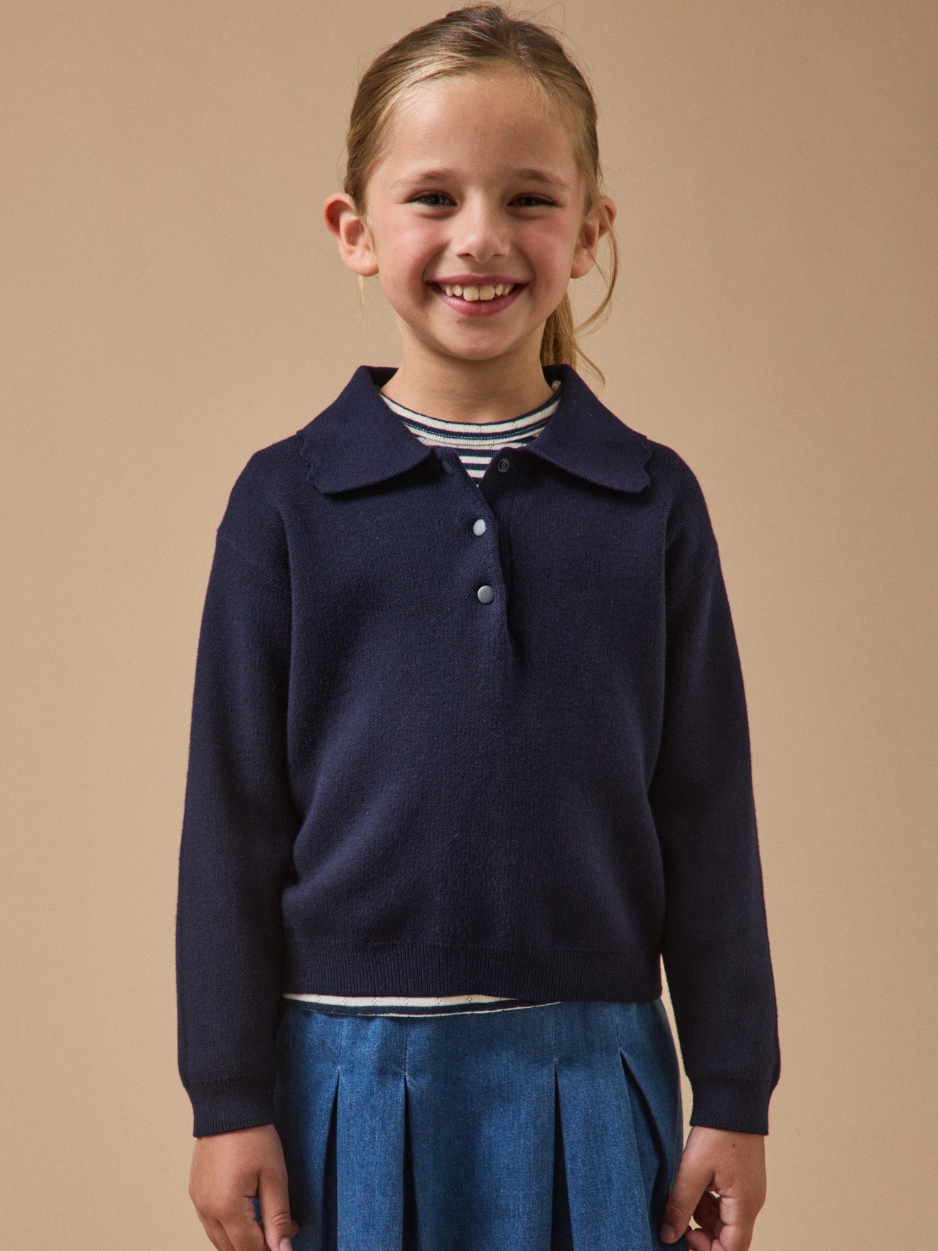 Pull Milano col polo Fille