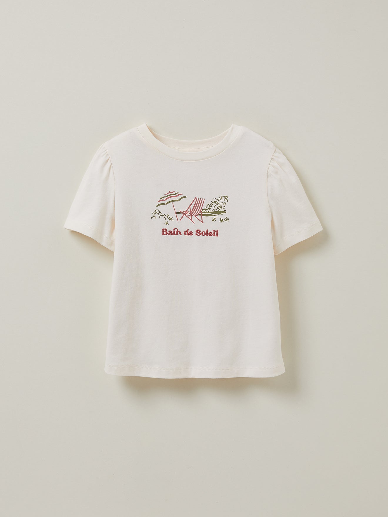T-shirt "bain de soleil" Fille - Coton Biologique