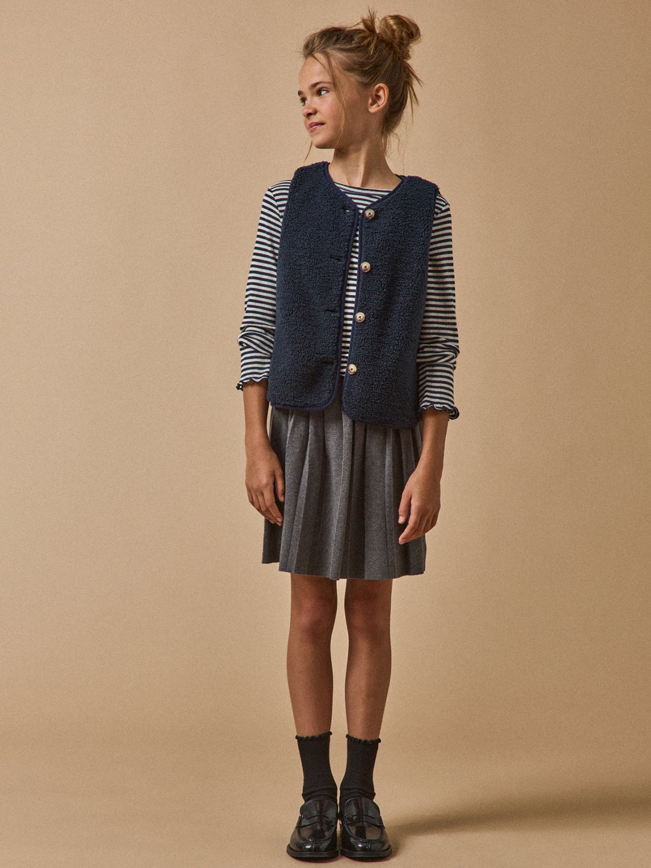 T-shirt en pointelle Fille - Coton biologique