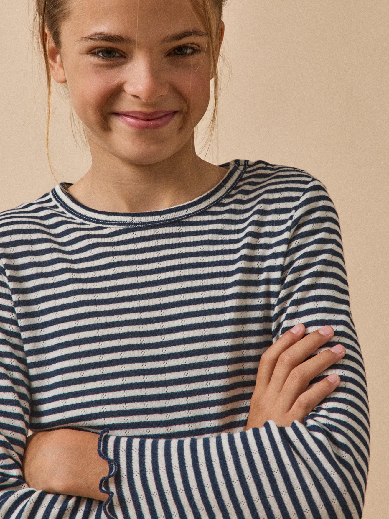 T-shirt en pointelle Fille - Coton biologique