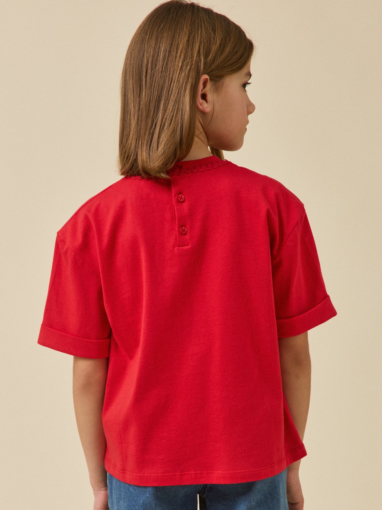 T-shirt Fille en coton biologique - Collection Junior