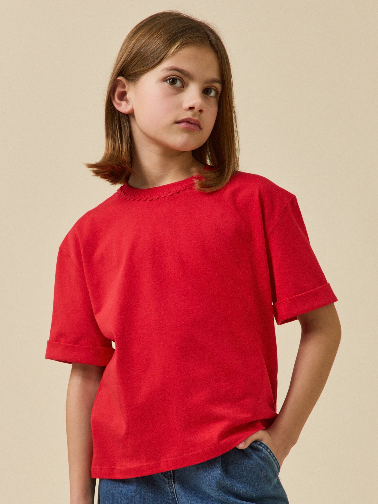 T-shirt Fille en coton biologique - Collection Junior
