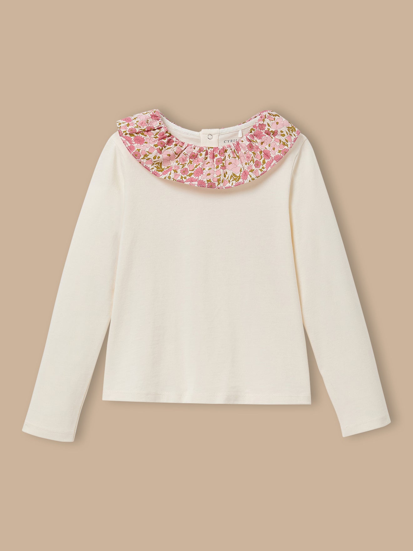 T-shirt col tissu Liberty Fille