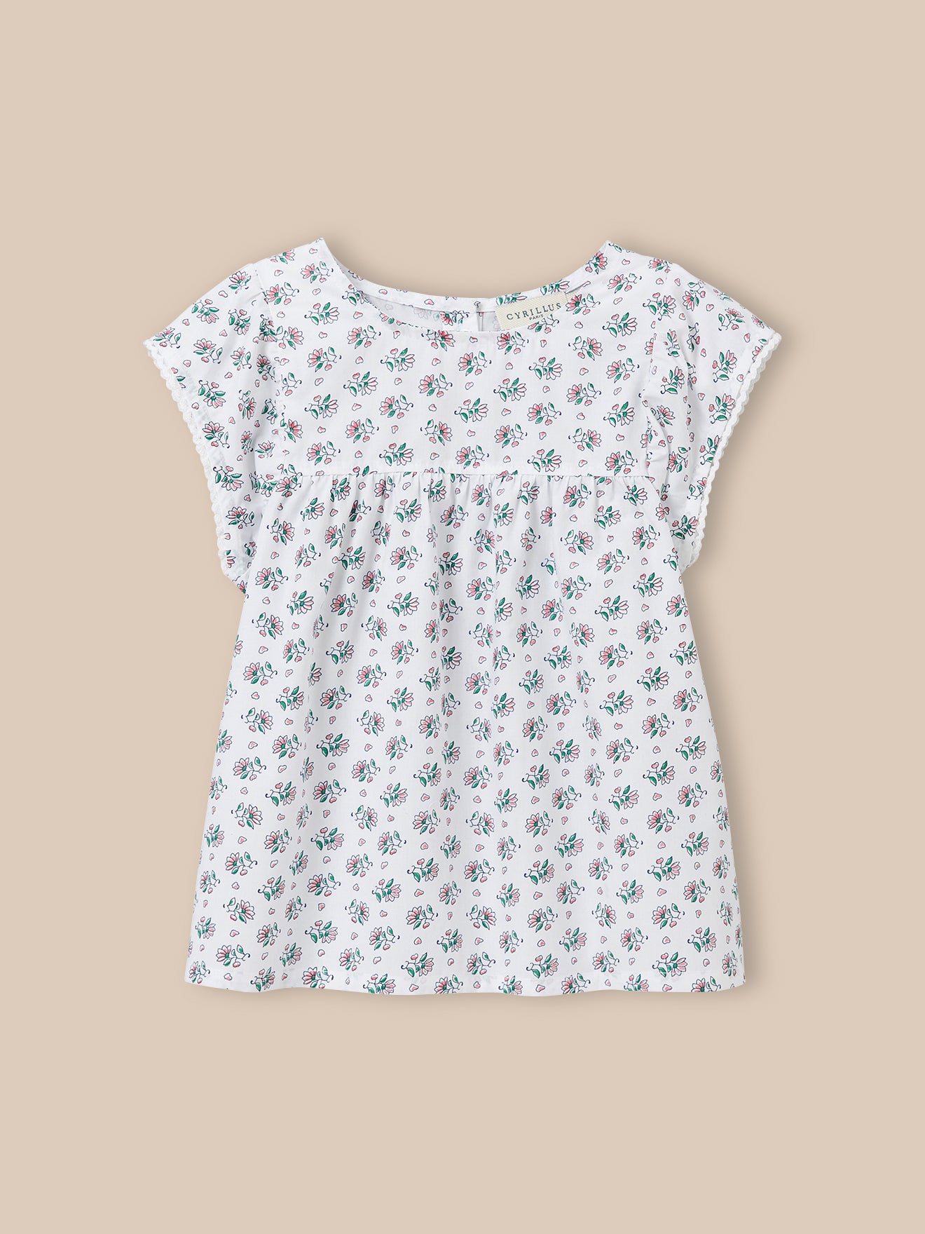 Pyjashort fleuri Fille