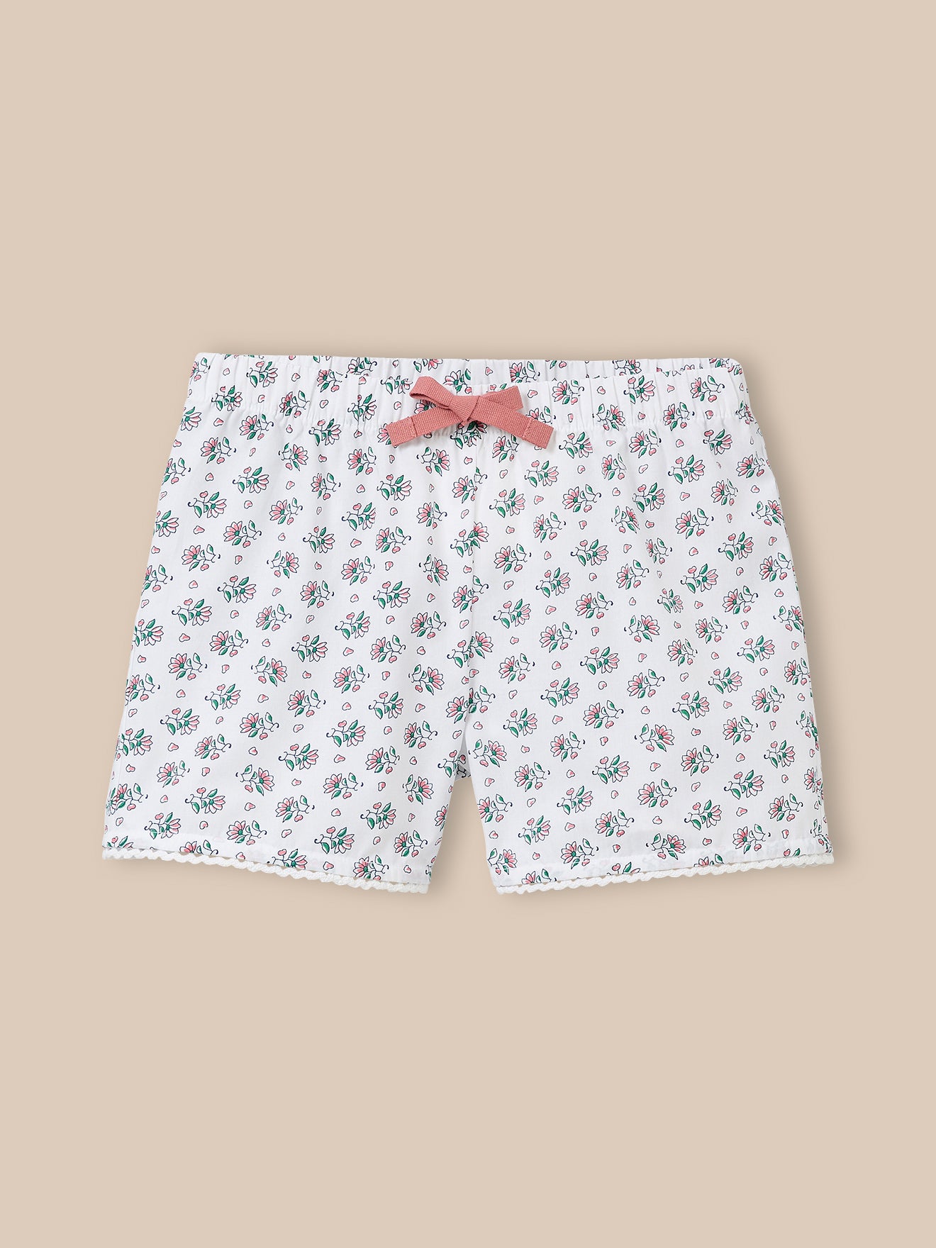 Pyjashort fleuri Fille
