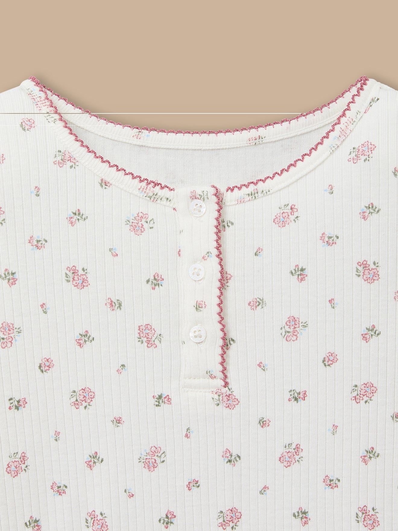 Pyjama en maille pointelle Fille
