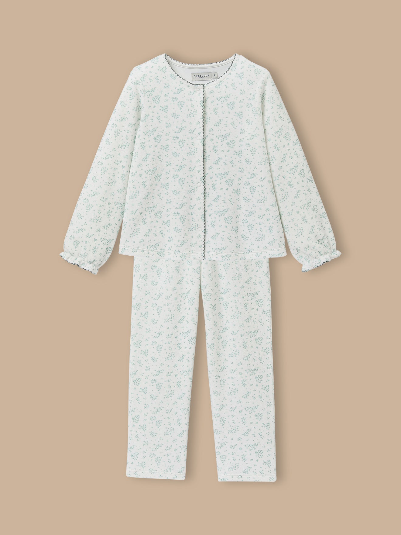 Pyjama en velours imprimé Fille