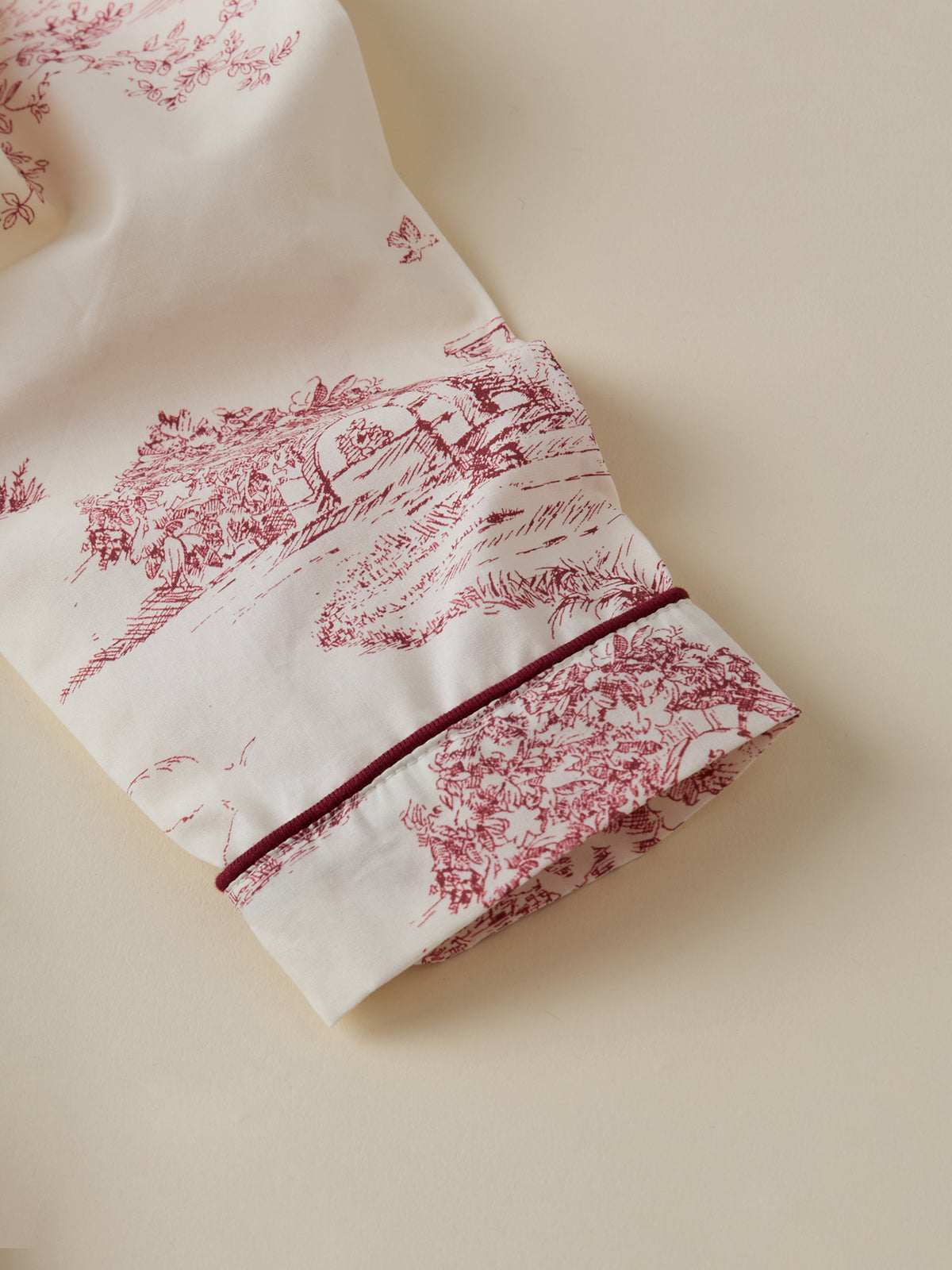 Pyjama fille esprit toile de Jouy