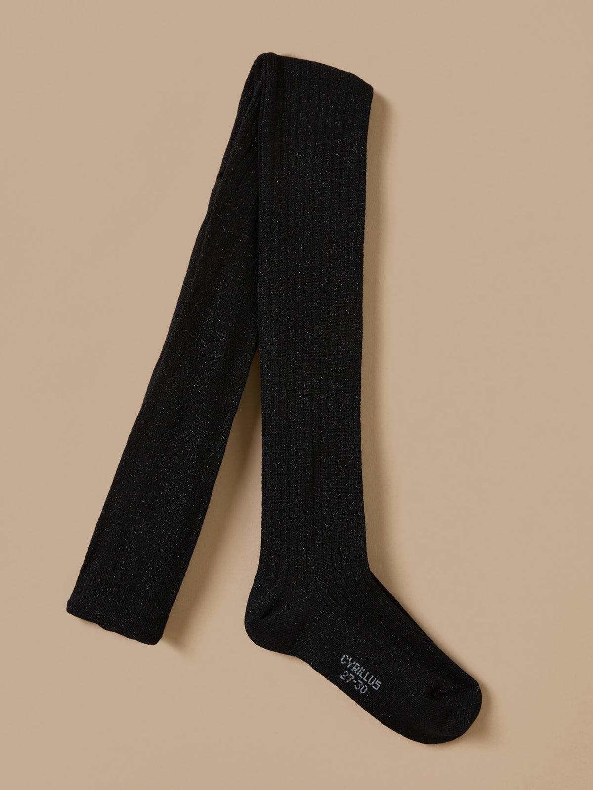 Collants métallisés à côtes Fille