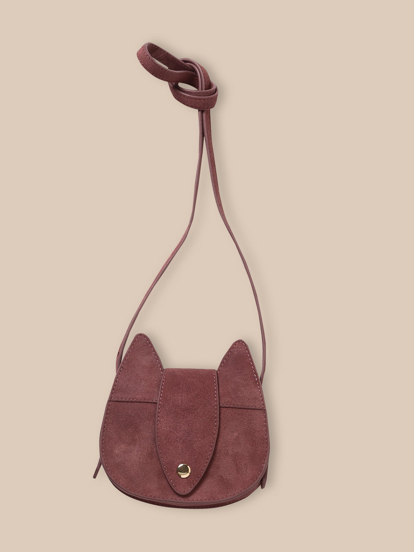 Sac écureuil en cuir Fille