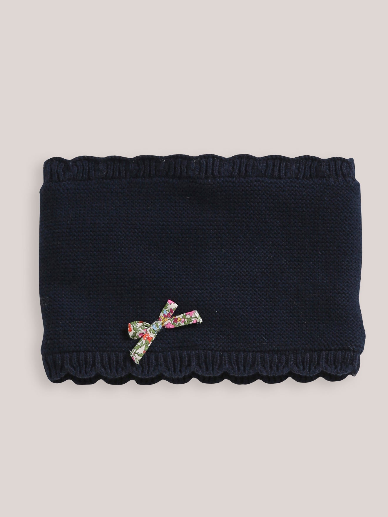 Snood festonné et tissu Liberty Fille