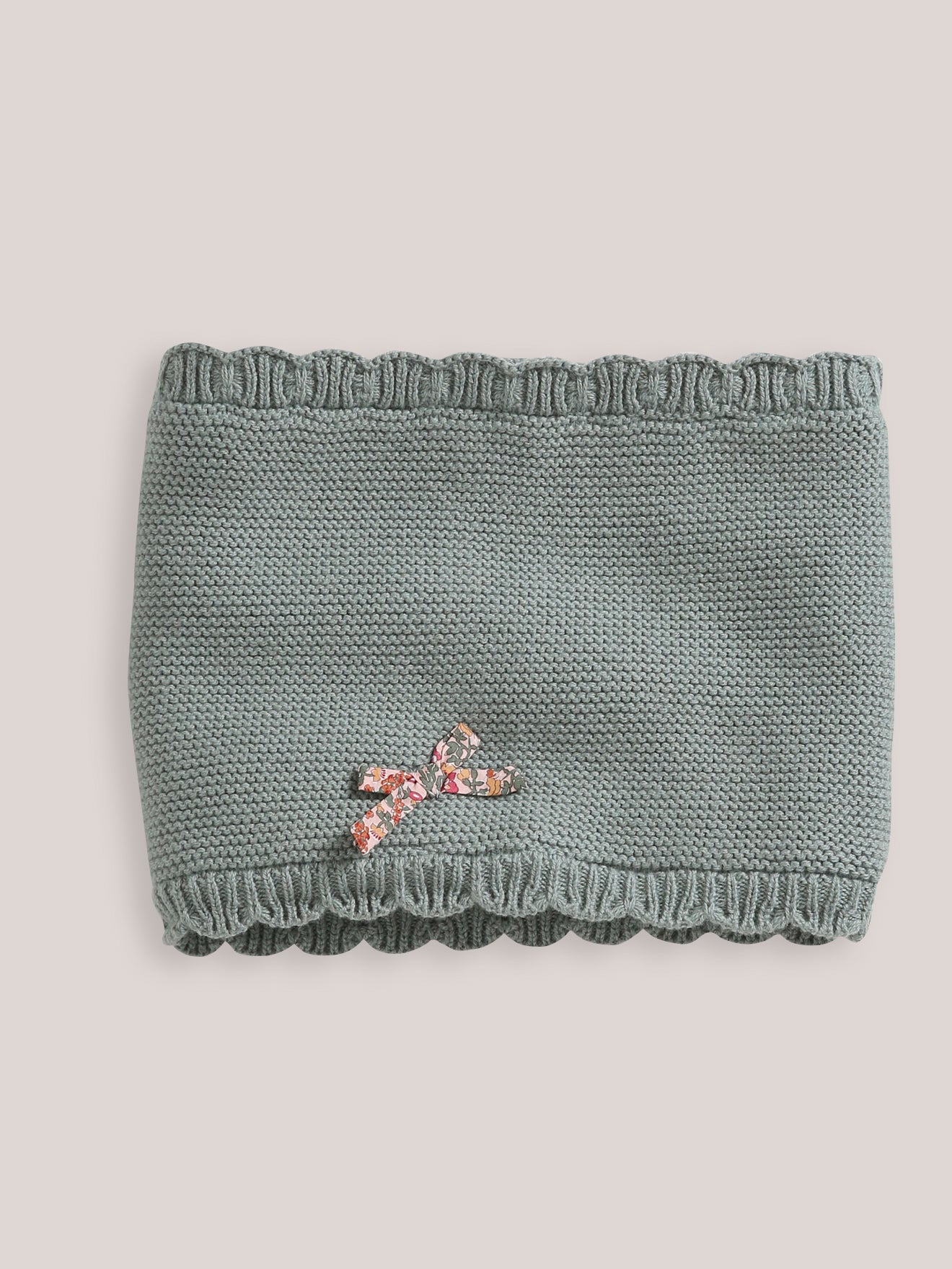 Snood festonné et tissu Liberty Fille