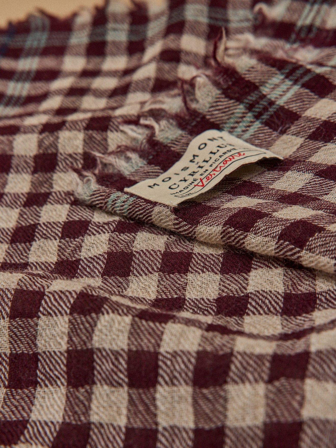 Foulard vichy - Collaboration Moismont x Cyrillus