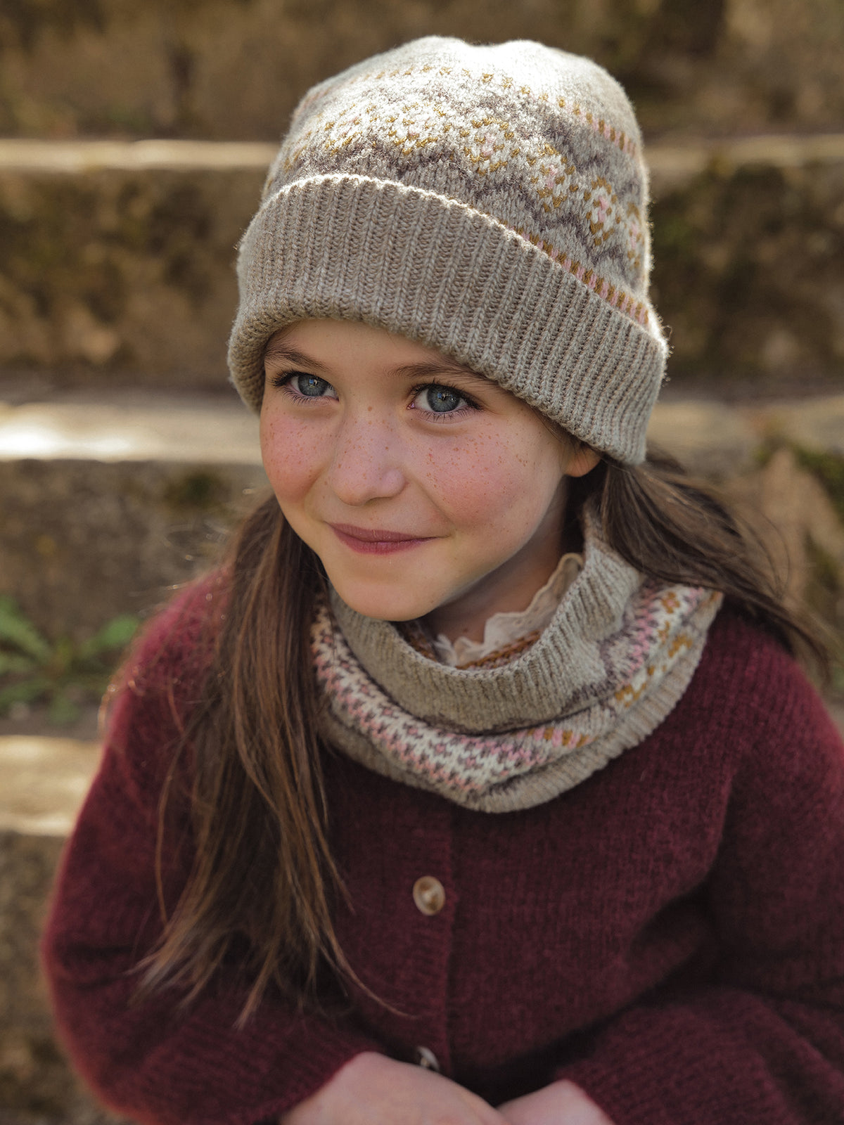 Snood jacquard enfant