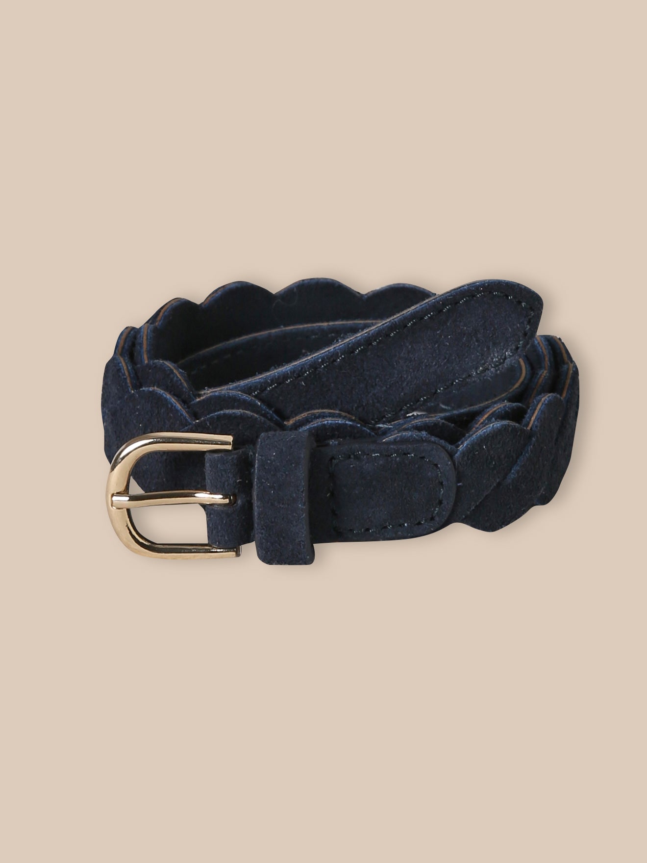 Ceinture tressée en cuir Fille