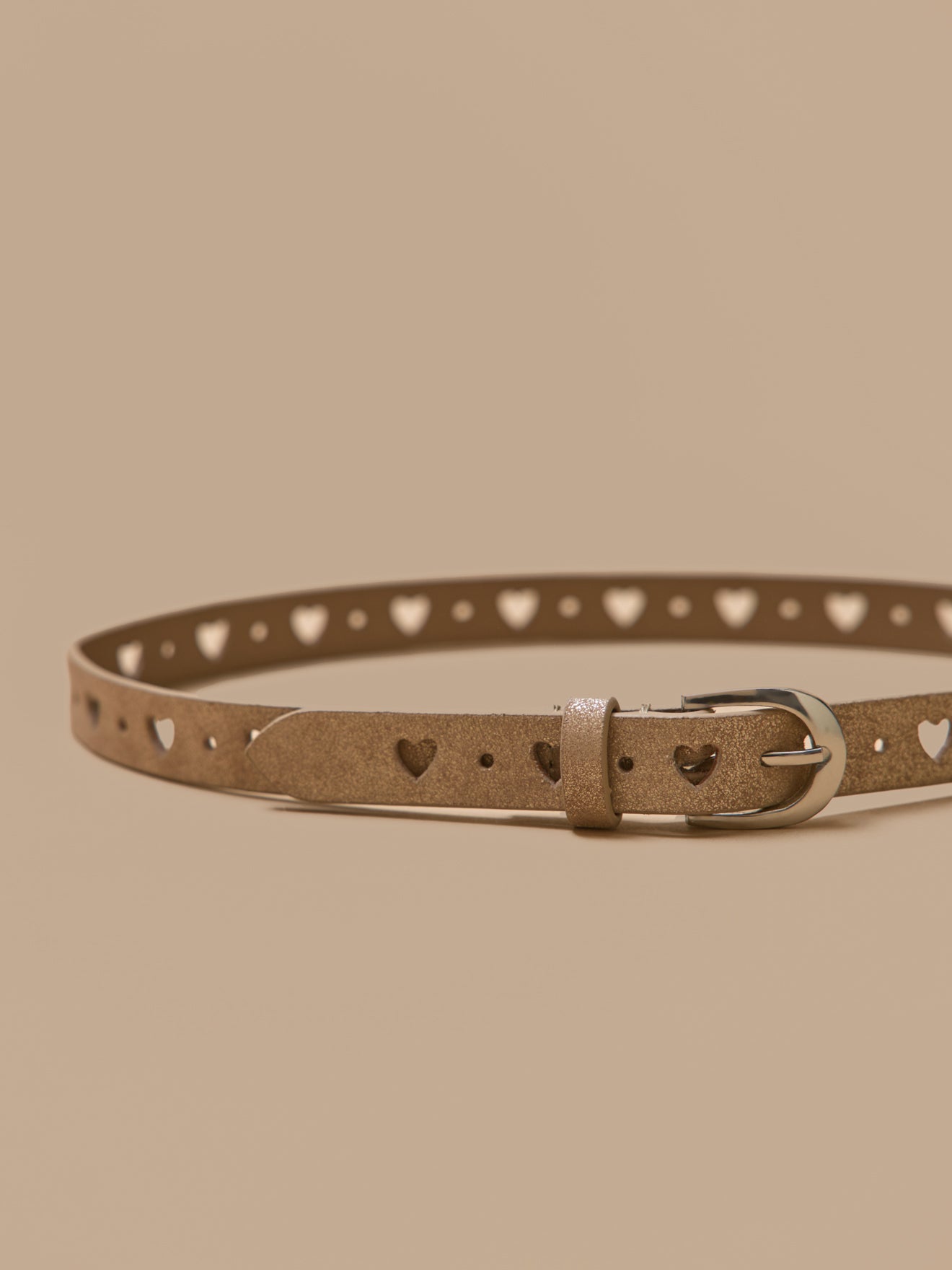Ceinture brodée en cuir fille