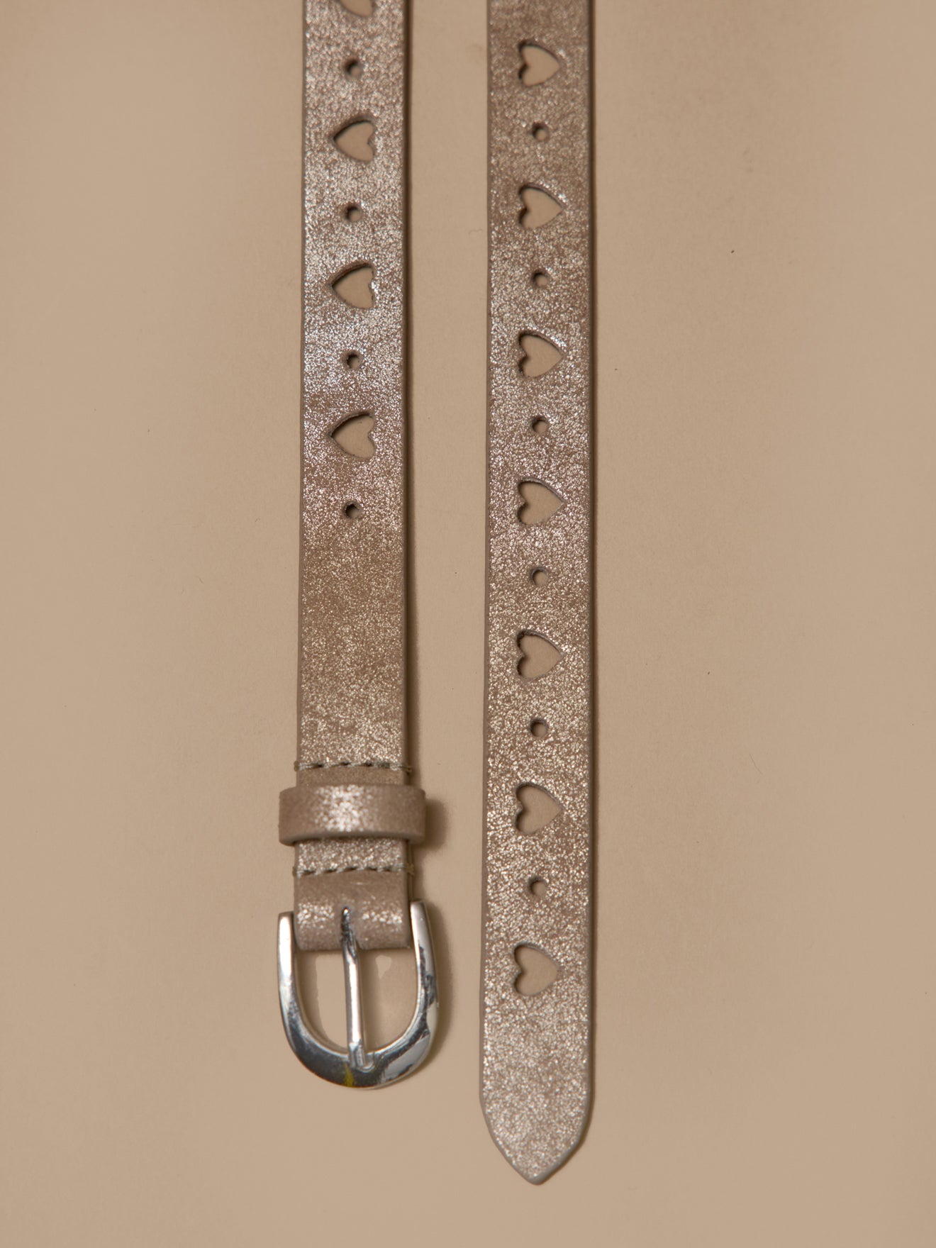 Ceinture brodée en cuir fille