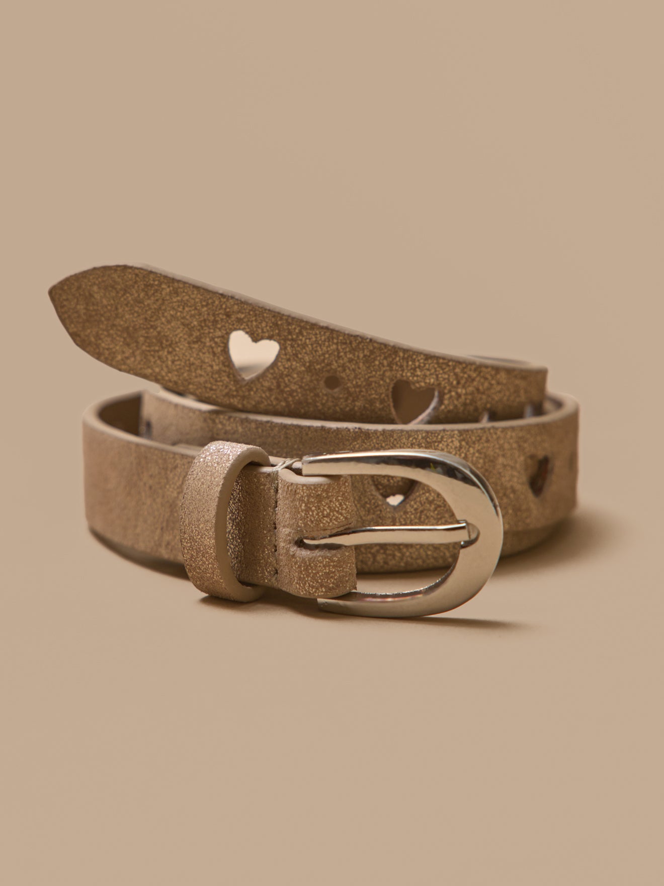 Ceinture brodée en cuir fille